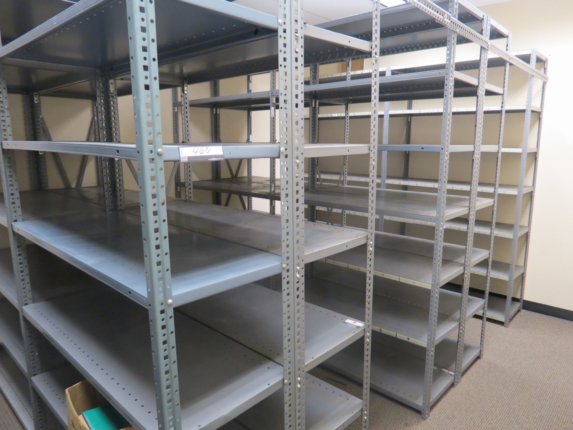 Lot of Lightweight metal shelf racks