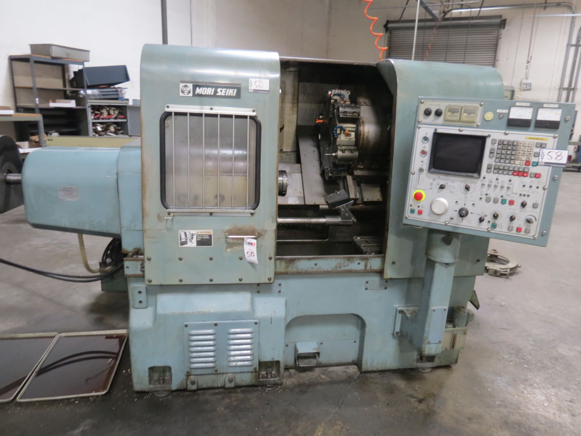 Mori Seiki SL-2H, Fanuc 6T ctrl, 22""swing, 9.4" max turning diam., 16" centers, 3" bore, 4000 - Image 4 of 4