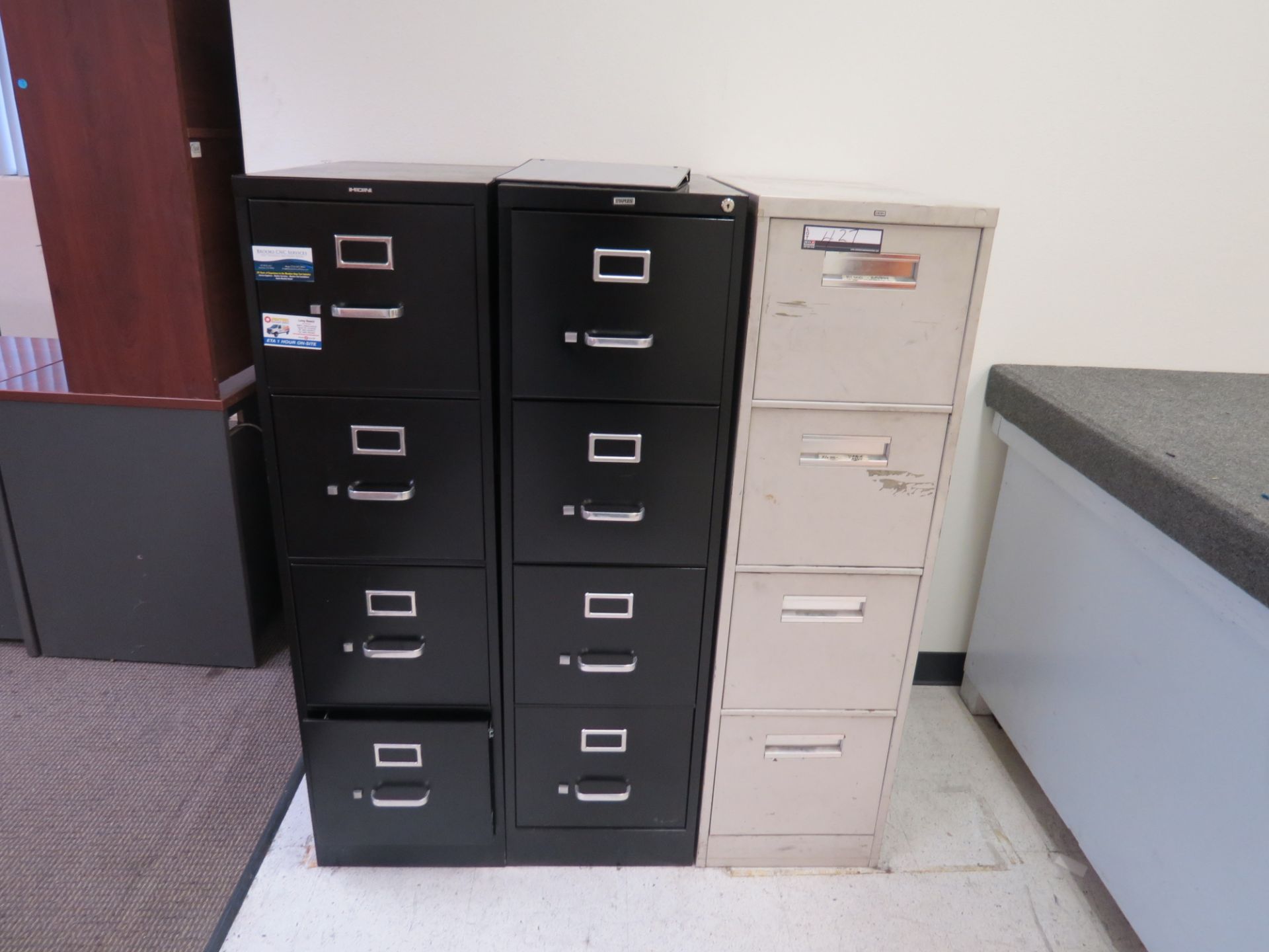 4 door file cabinets - Image 2 of 2