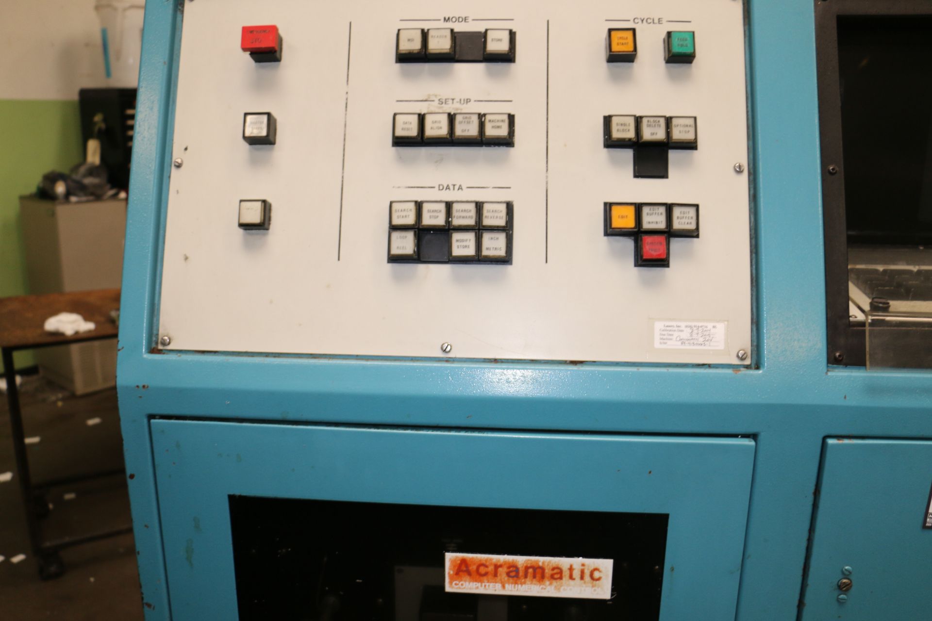 Cincinnati 20VC-80 Single Spindle, Aramatic 5 Axis CNC-PC Control, A-Axis (Tilt) (+25) x (-25); B- - Image 3 of 6