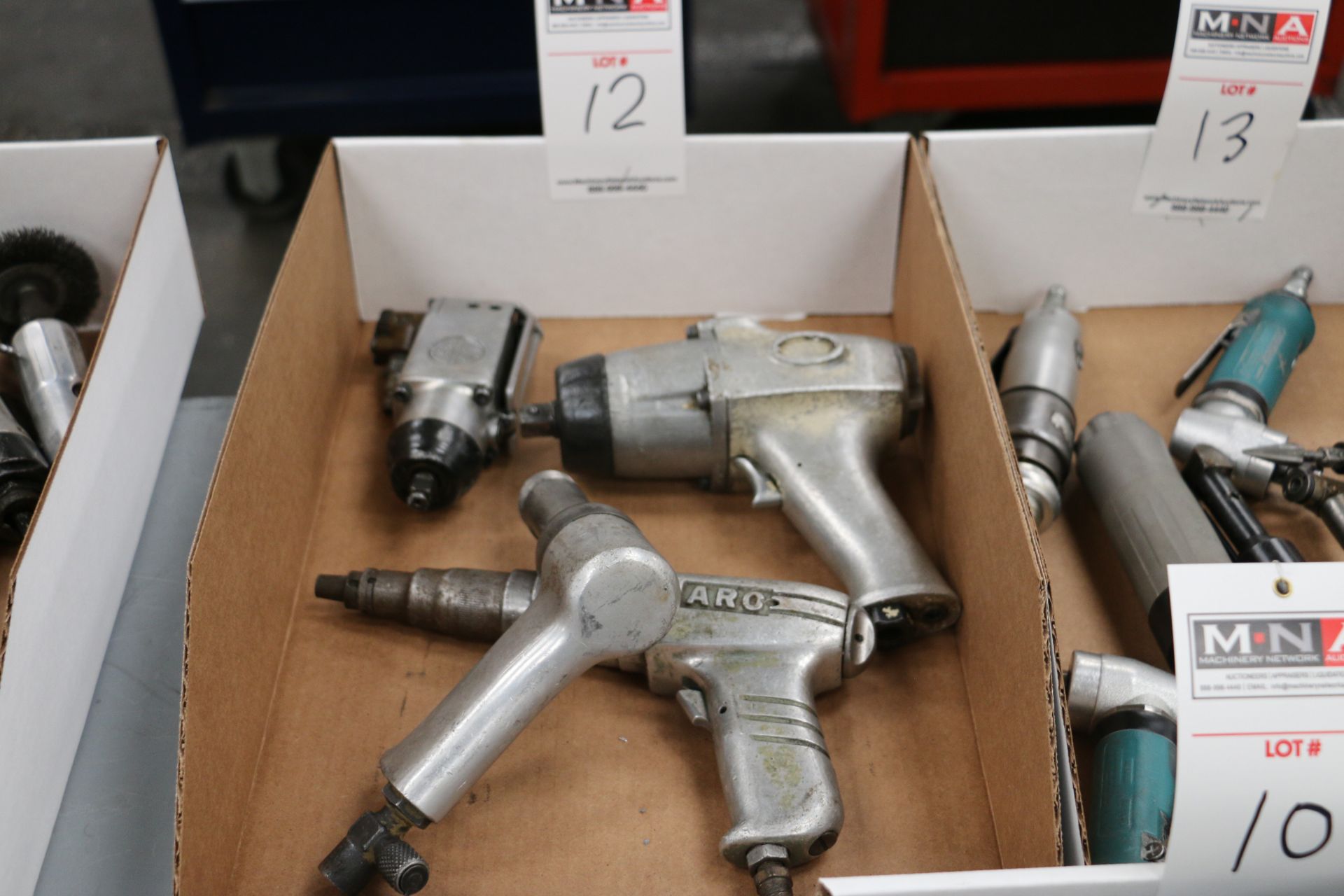 LOT OF 4 ASSORTED PNEUMATIC AIR TOOLS