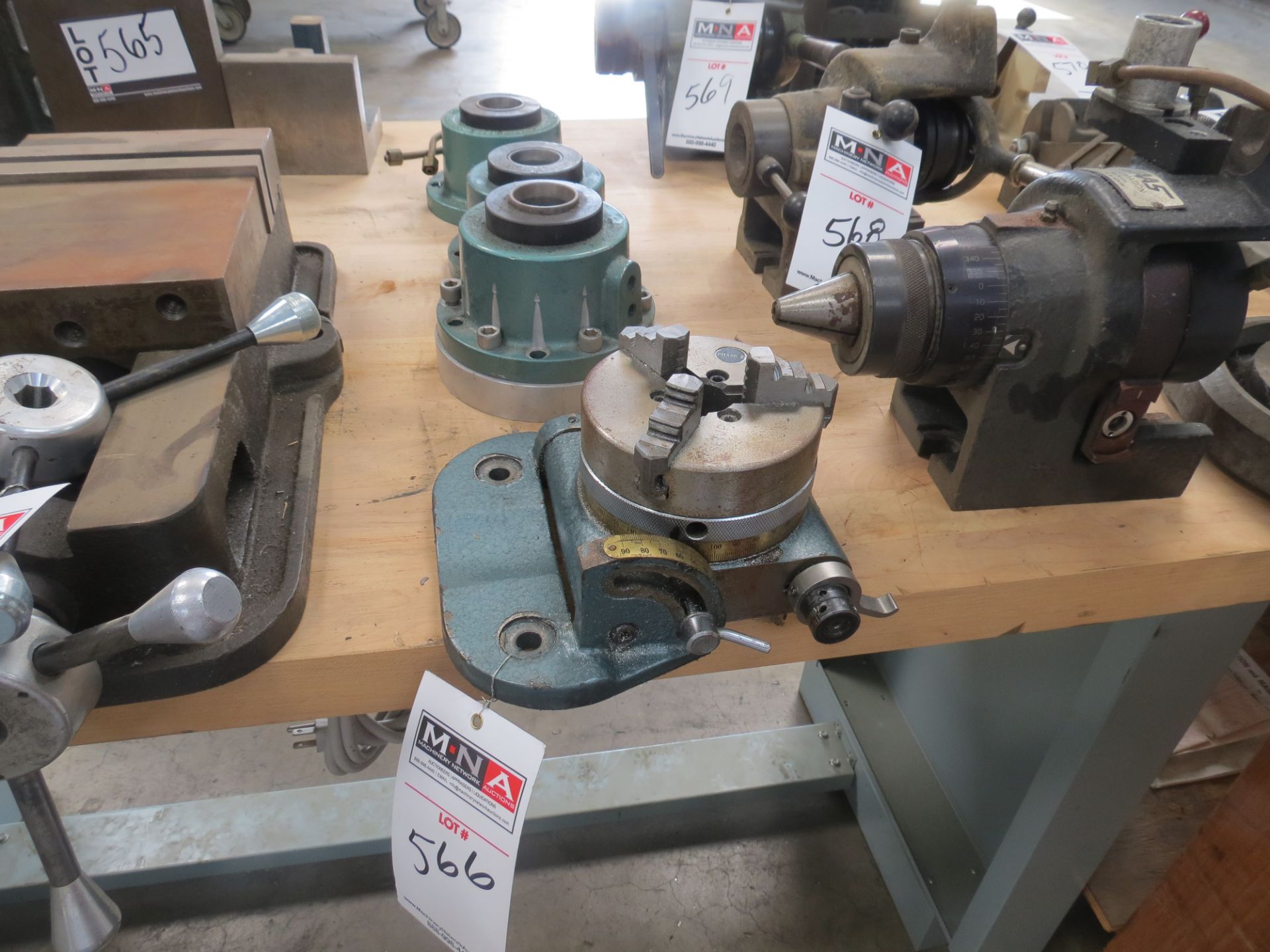 PHASE 2 ROTARY TABLE W. 5 C COLLET HOLDERS - Image 3 of 3