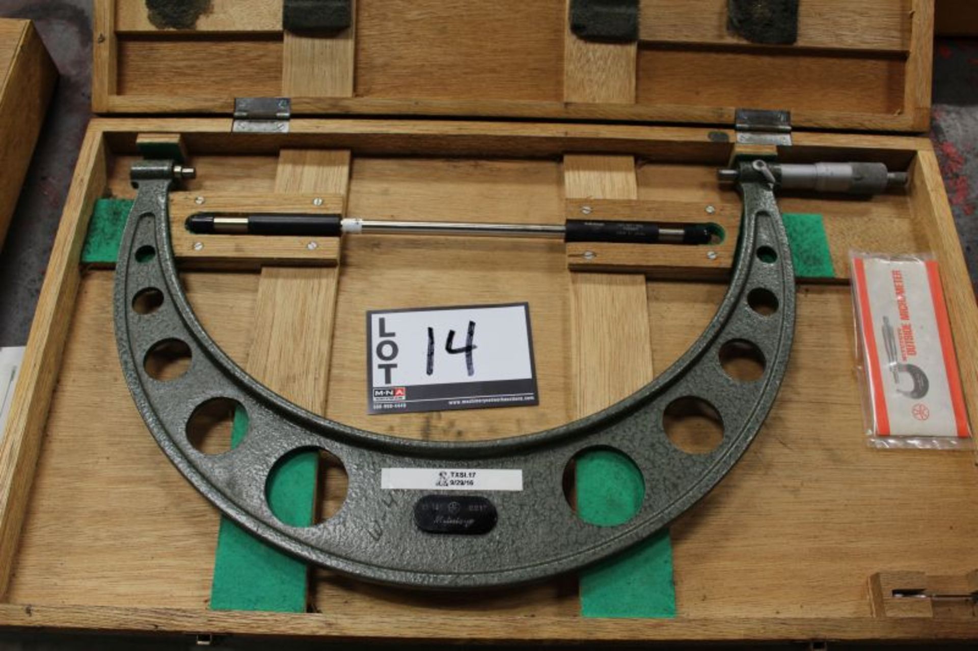 MITUTOYO 13" - 14" OUTSIDE MICROMETER