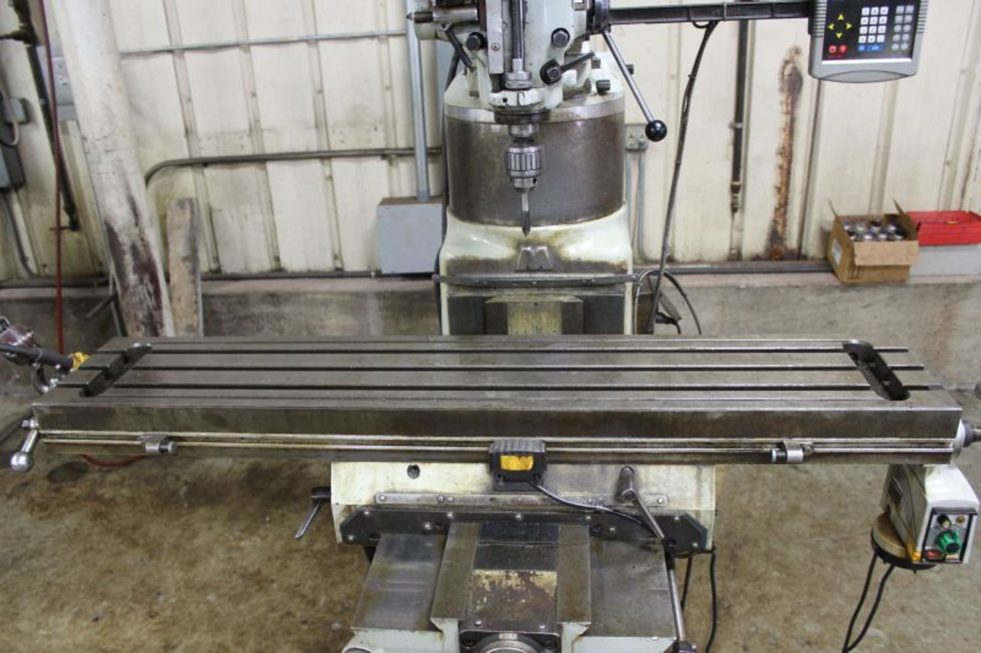 ACRA VERTICAL PRECISION MILLING MACHINE 10" X 54" TABLE MODEL NUMBER AM3VVV SERIAL NUMBER 0707686 W. - Image 4 of 9