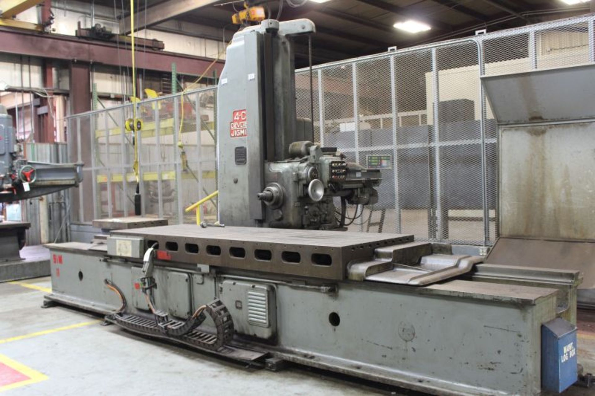 DEVLIEG 4C JIGMIL HORIZONTAL BORING MILL 38" X 120" TABLE MODEL NUMBER 4C S/N 7-190 - Image 3 of 9