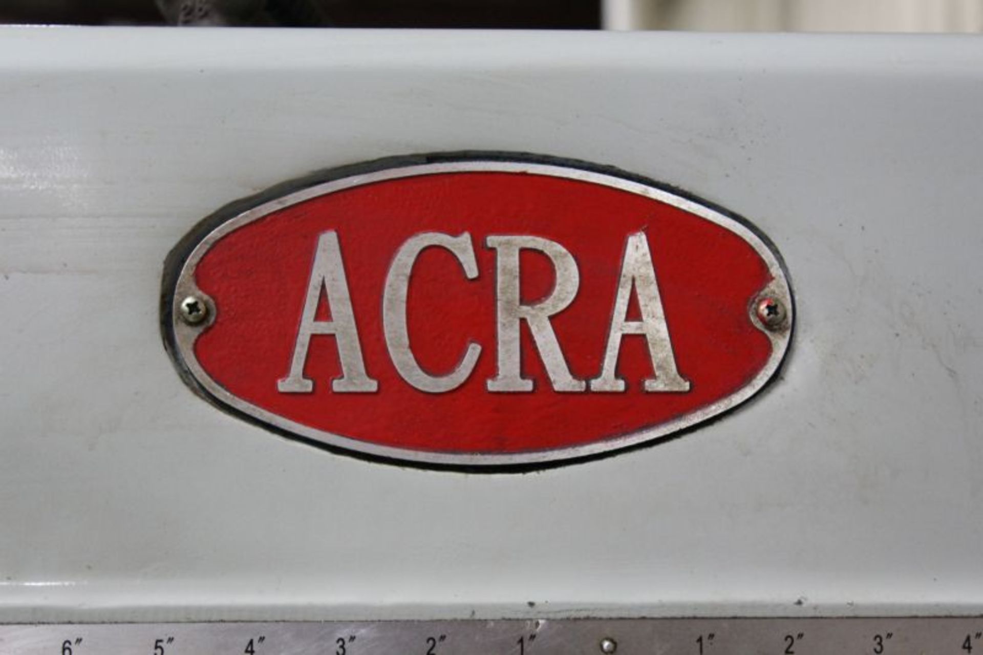 ACRA VERTICAL PRECISION MILLING MACHINE 10" X 54" TABLE MODEL NUMBER AM3VVV SERIAL NUMBER 0707686 W. - Image 8 of 9