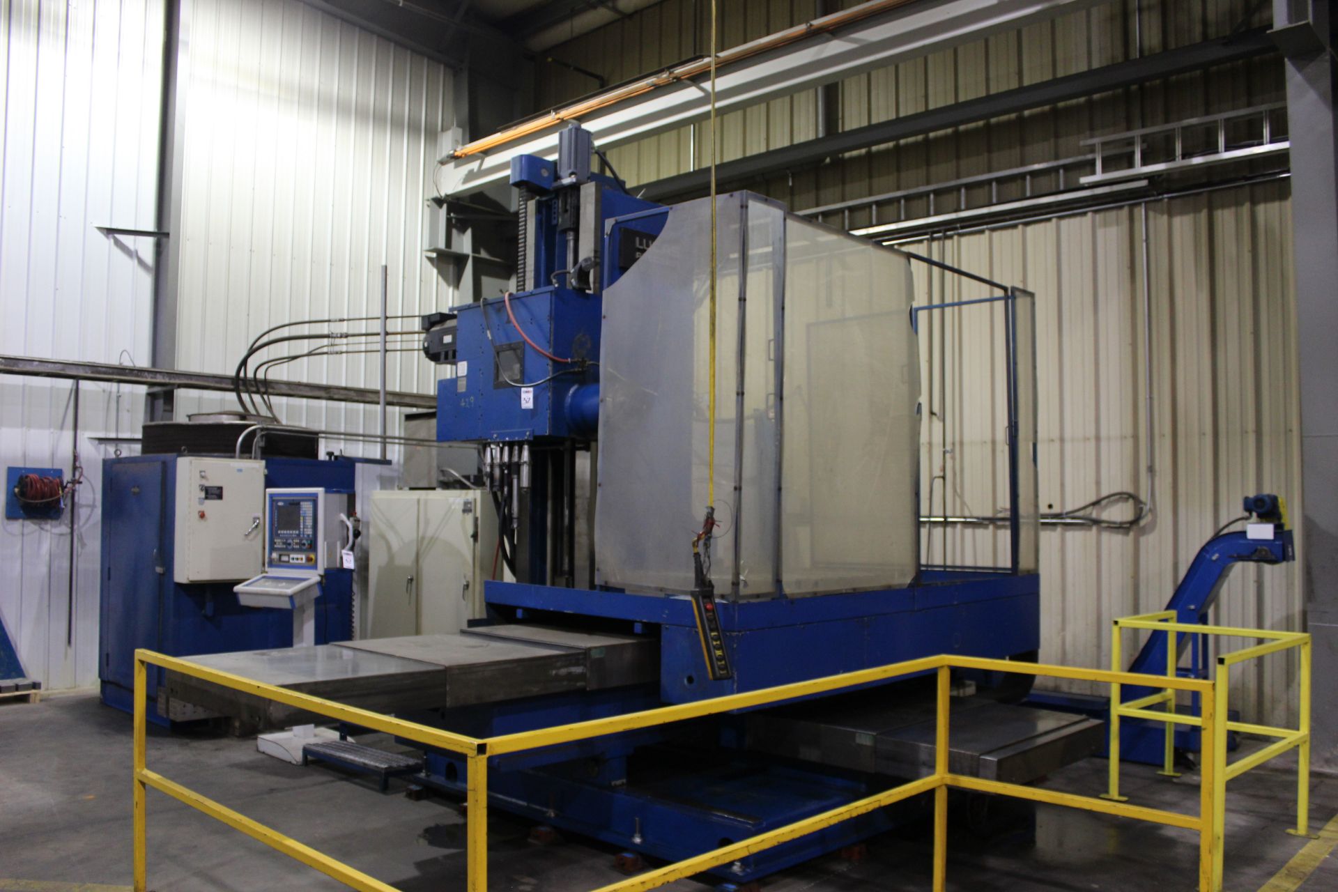 5" Lucas 30T CNC Horizontal Boring Mill, Fagor control, 72" x 72" x 48" trvls, 48" x 48" rotary - Image 3 of 10