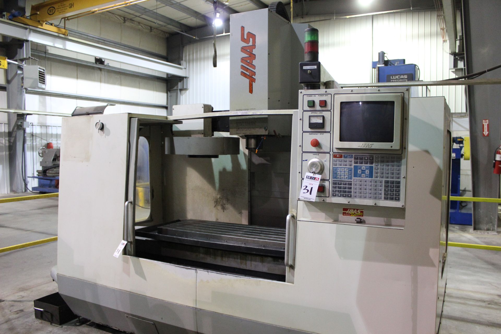 Haas VF-3 Vertical Machining Center, 40” x 20” x 24” travels, CT40, 20 ATC, 7500 RPM, s/n 8327, - Image 5 of 9