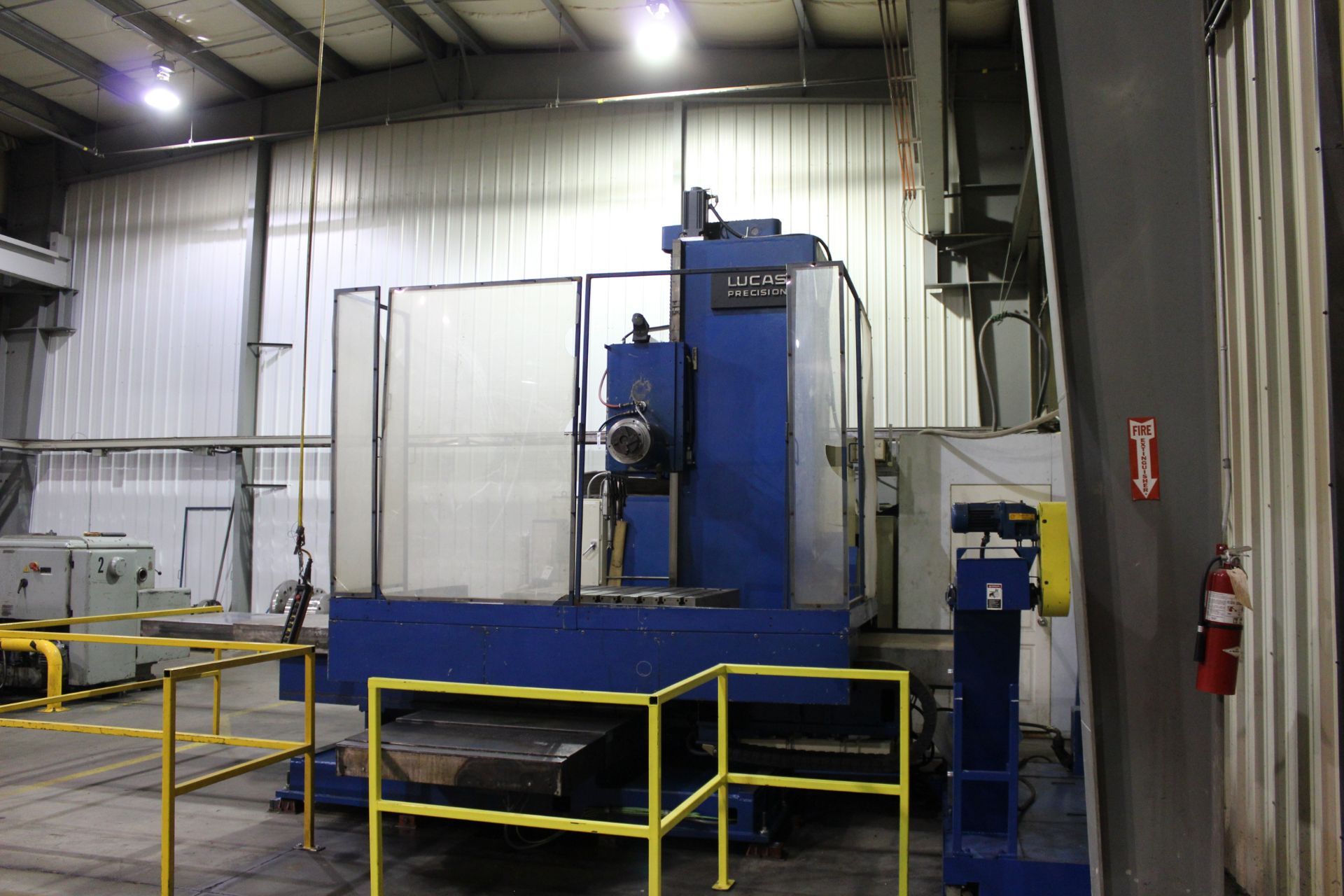 5" Lucas 30T CNC Horizontal Boring Mill, Fagor control, 72" x 72" x 48" trvls, 48" x 48" rotary - Image 5 of 10