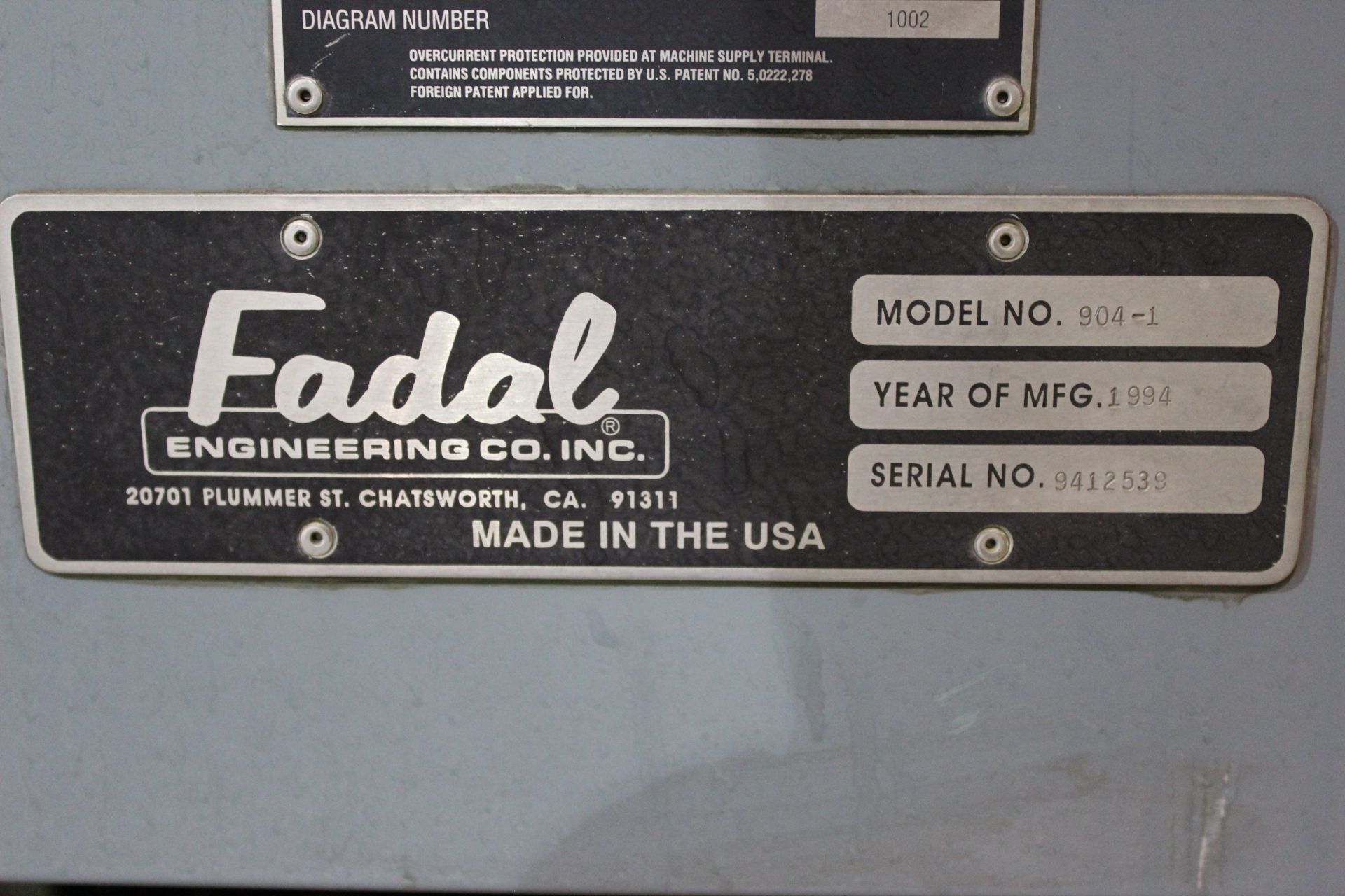 Fadal VMC-3016 Vertical Machining Center, 30” x 16” x 28” travels, CT40, 21 ATC,10K RPM, s/n - Image 7 of 9