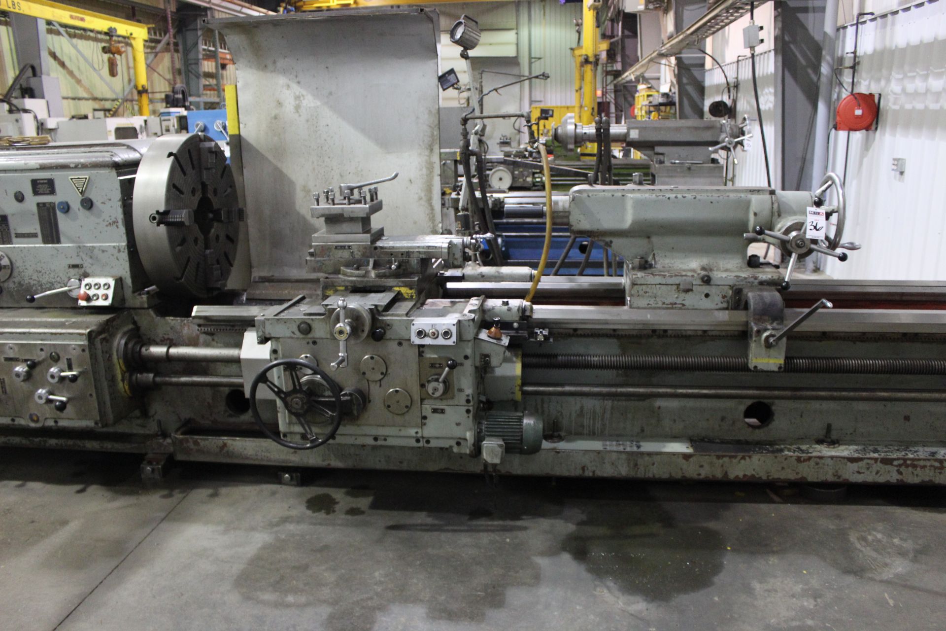 32” x 108” Stanko 1M64 Engine Lathe, taper attachment, 4-J chuck, tool post, pwr carriage