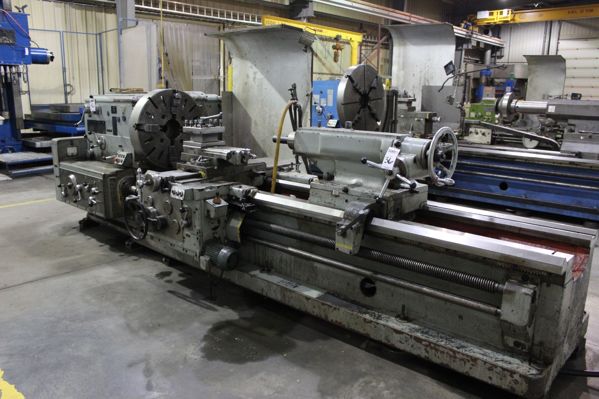 32” x 108” Stanko 1M64 Engine Lathe, taper attachment, 4-J chuck, tool post, pwr carriage - Image 3 of 5