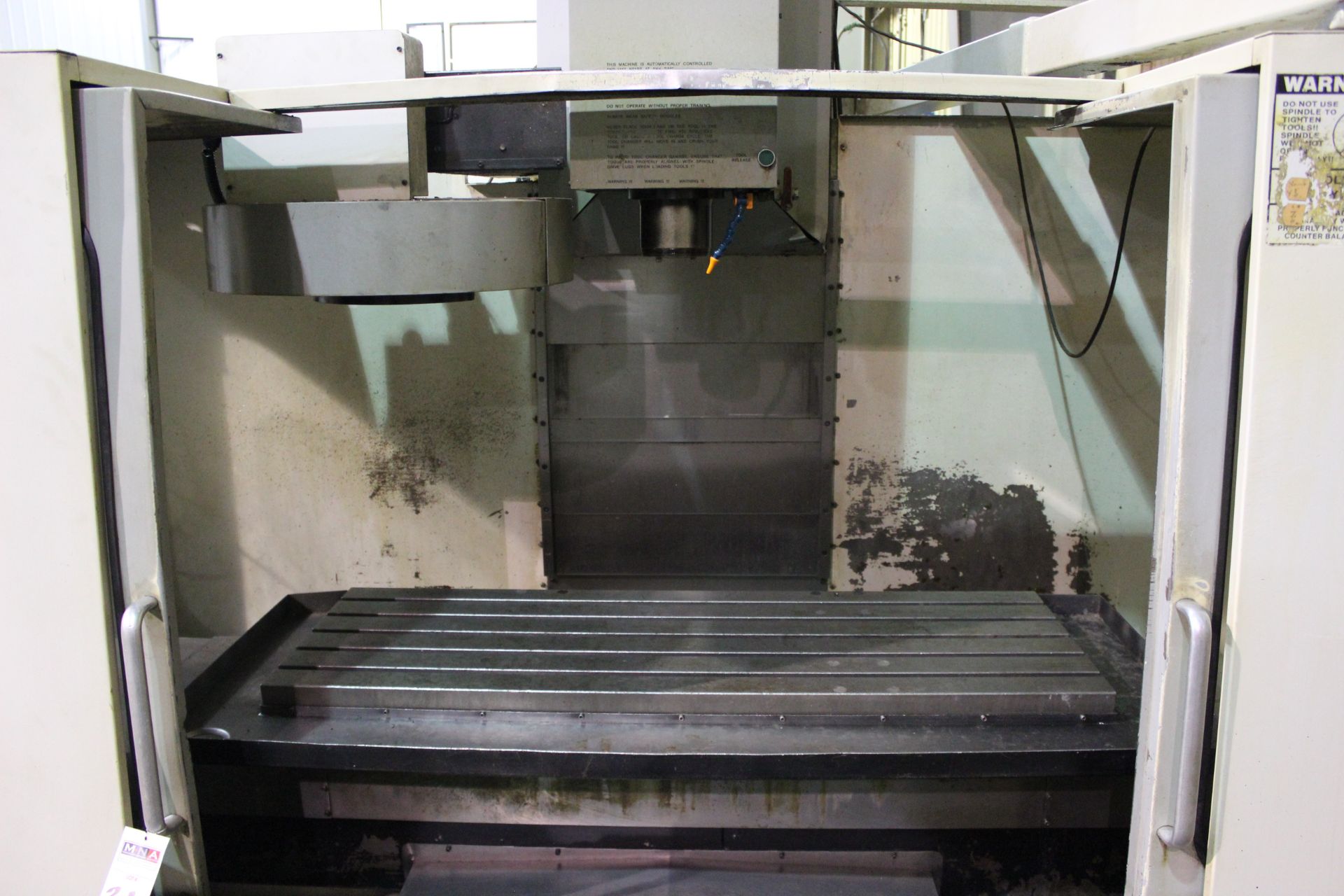 Haas VF-3 Vertical Machining Center, 40” x 20” x 24” travels, CT40, 20 ATC, 7500 RPM, s/n 8327, - Image 4 of 9