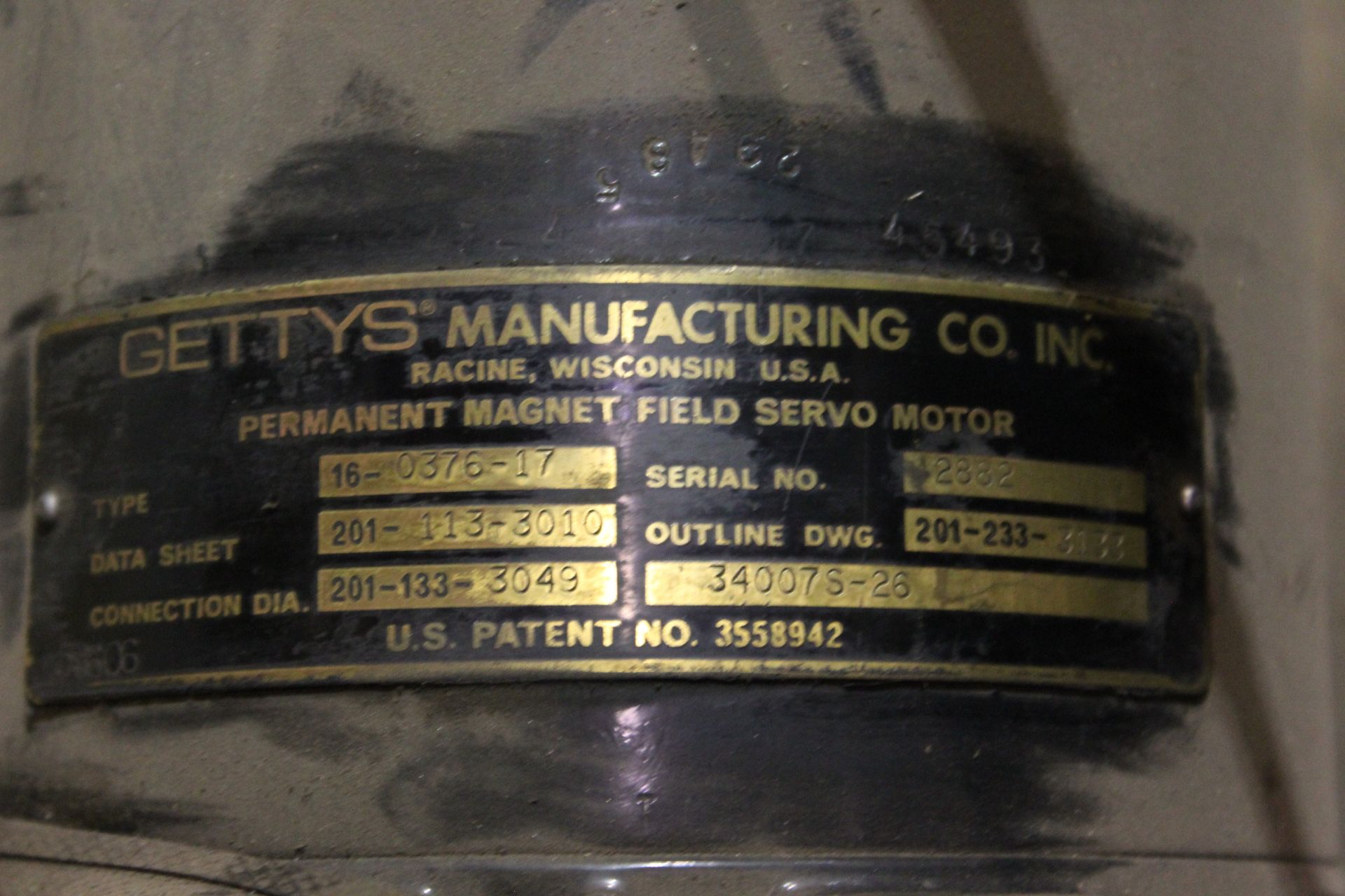 IMPERIAL 40HP MOTOR 368AT S/N 436005, GETTYS MANUFACTURING MOTOR 16-0376-17 S/N 42882 - Image 7 of 7