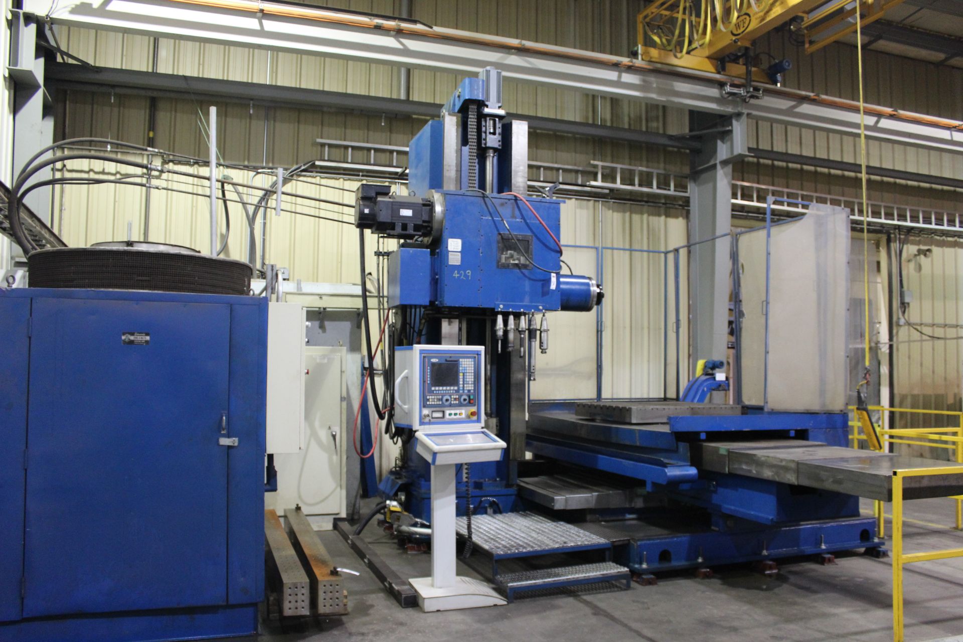 5" Lucas 30T CNC Horizontal Boring Mill, Fagor control, 72" x 72" x 48" trvls, 48" x 48" rotary - Image 2 of 10