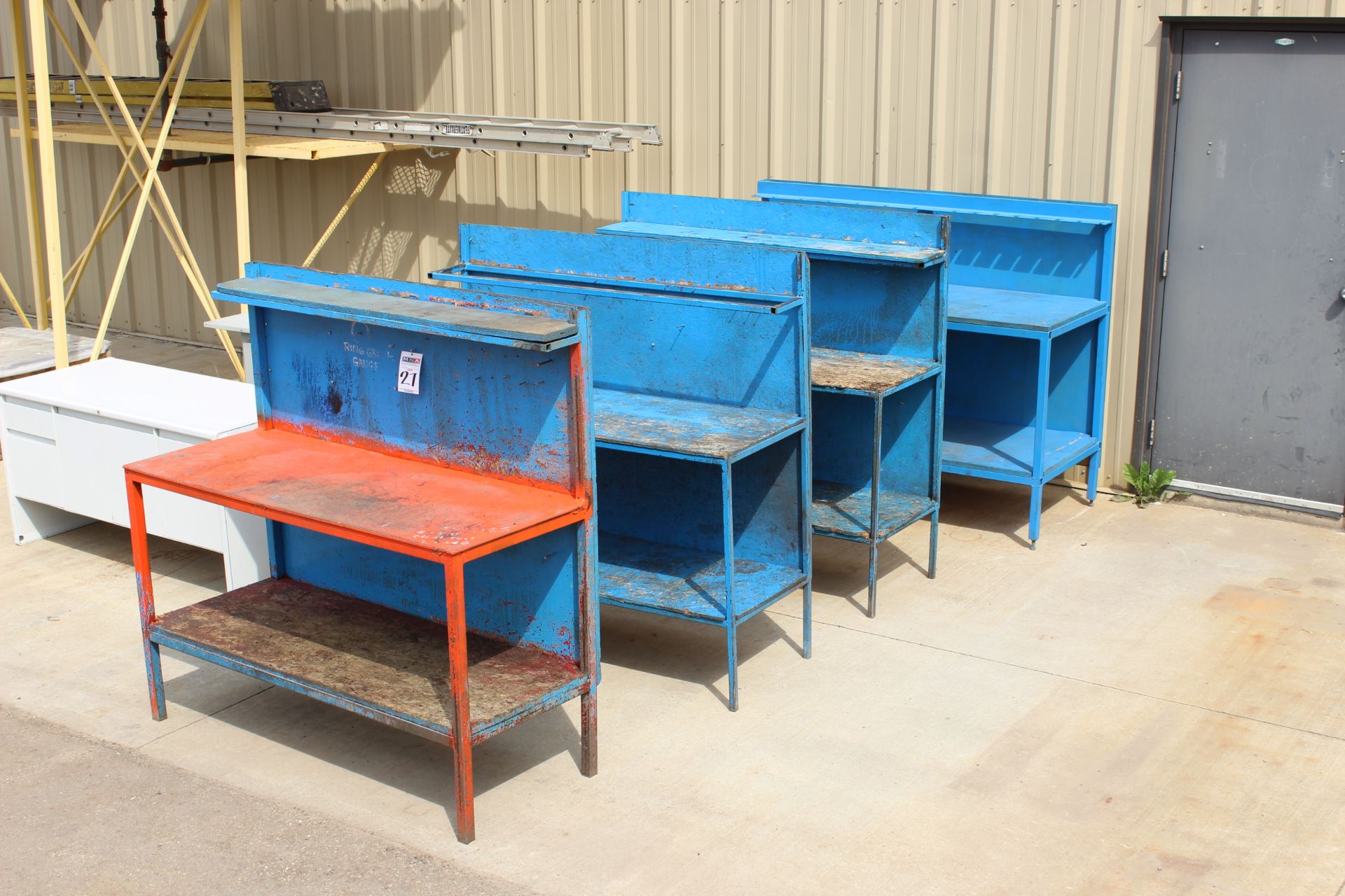 WORK TABLES, DESKS, AND WOOD TABLE