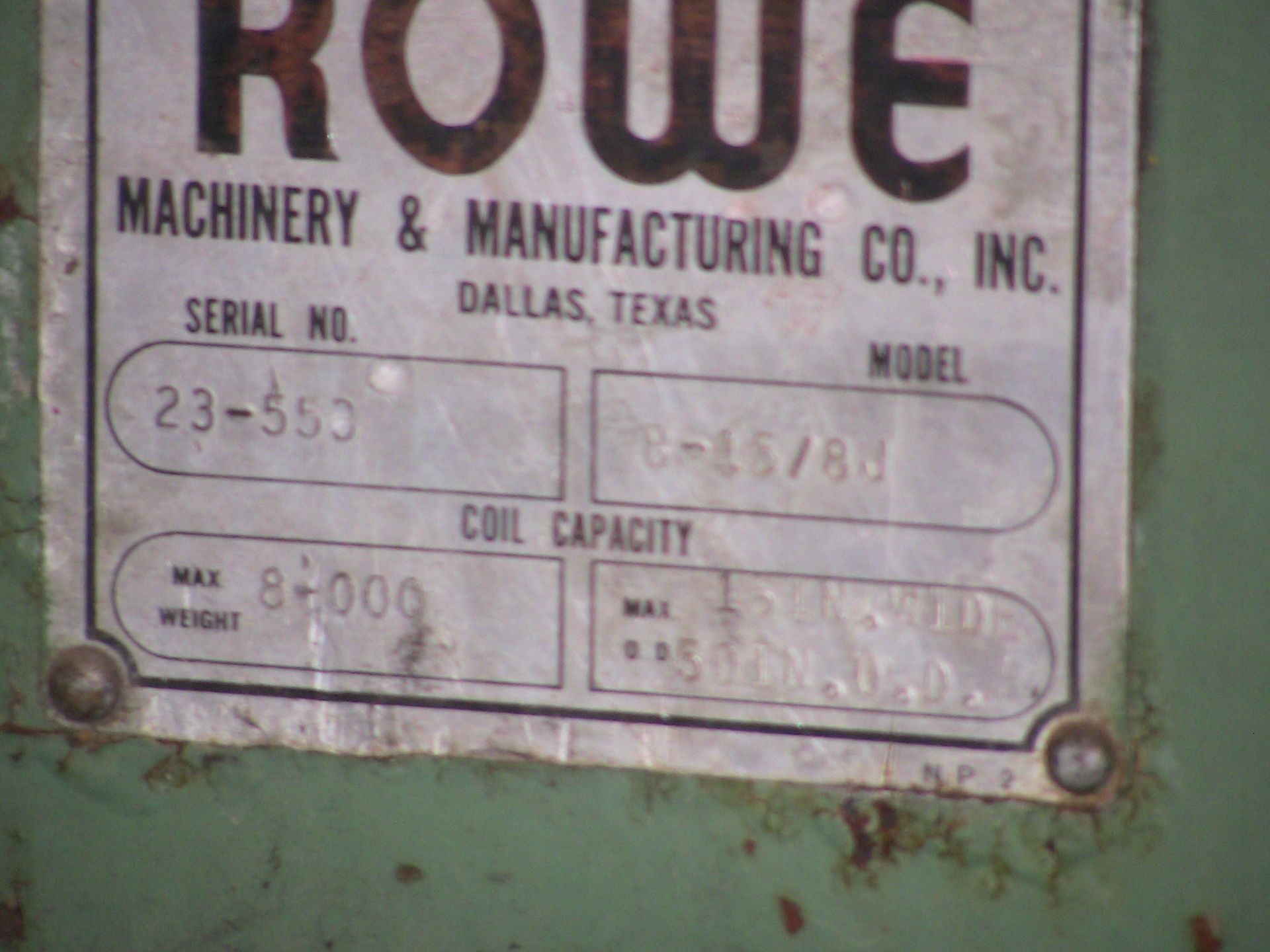 Rowe 8000 Cradel Straightener - Image 4 of 4