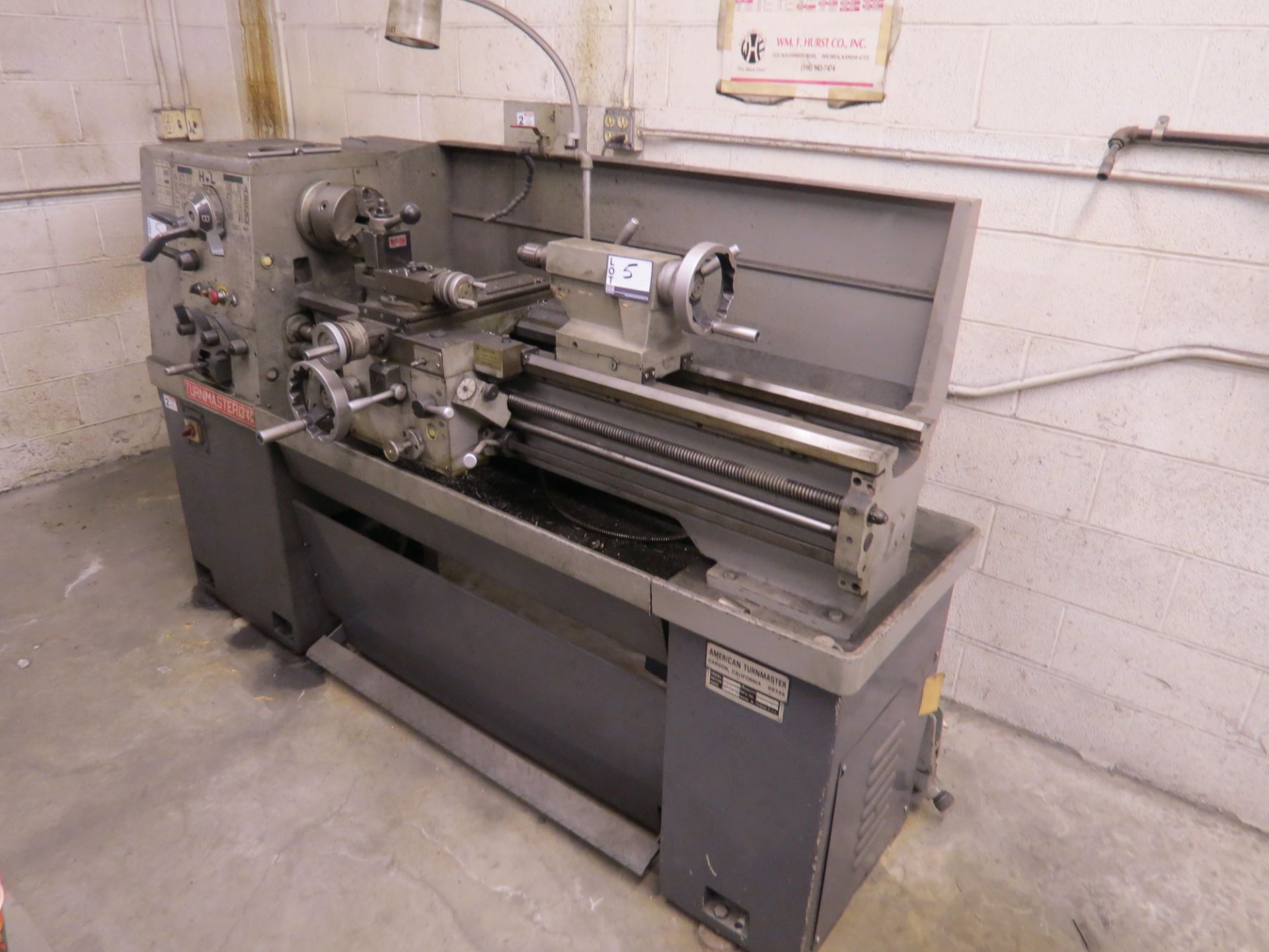 13" x 40" American Turnmaster TRL-1340 Engine Lathe, 3 jaw chuck, tool post, s/n 1349605051269, - Image 3 of 5