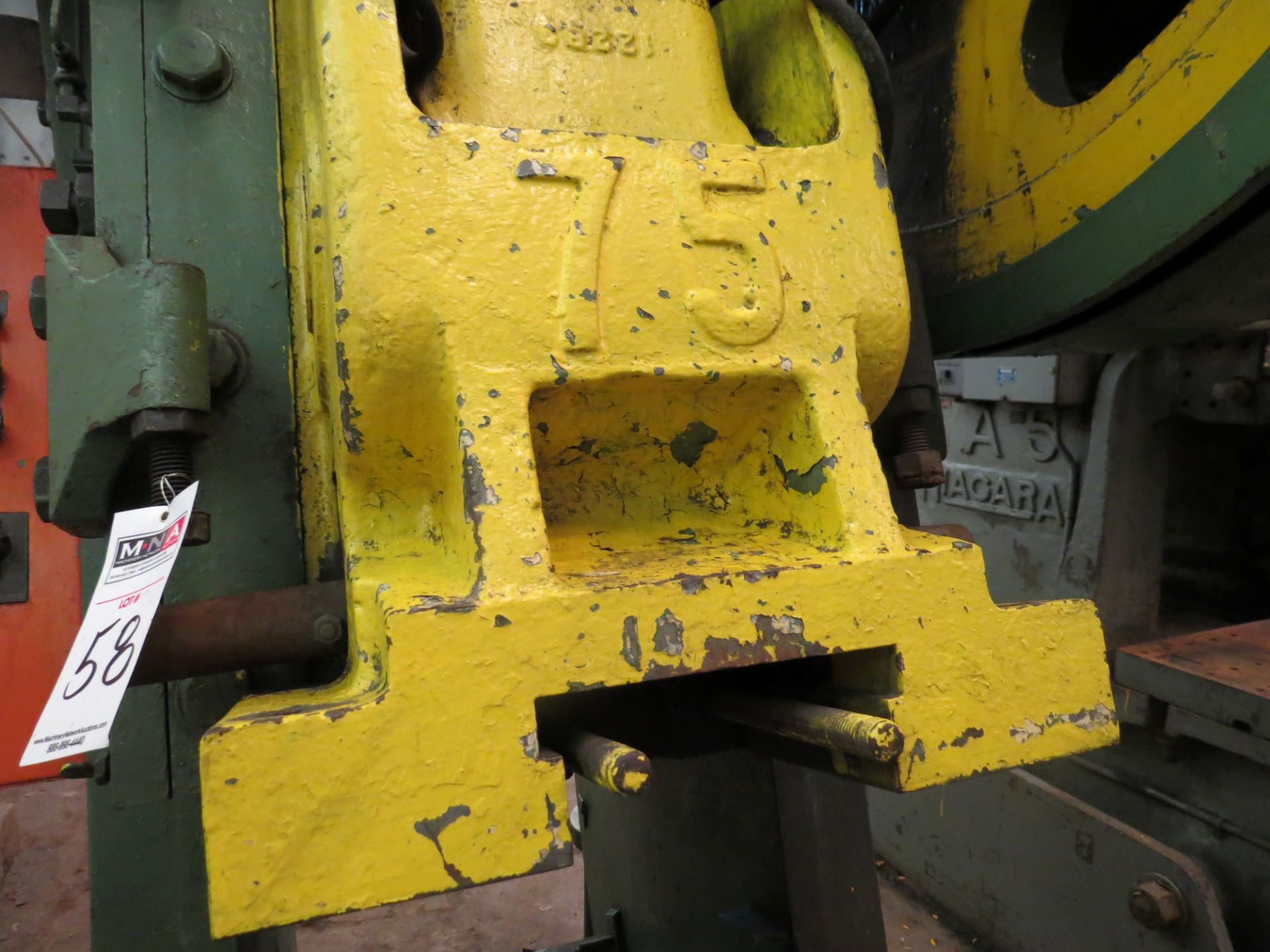 Clearing 45 Ton Punch Press 12'' Shut Height 75 Strokes Per Minute 2 1/2 Adjustment Bed Size 28x18 - Image 5 of 9