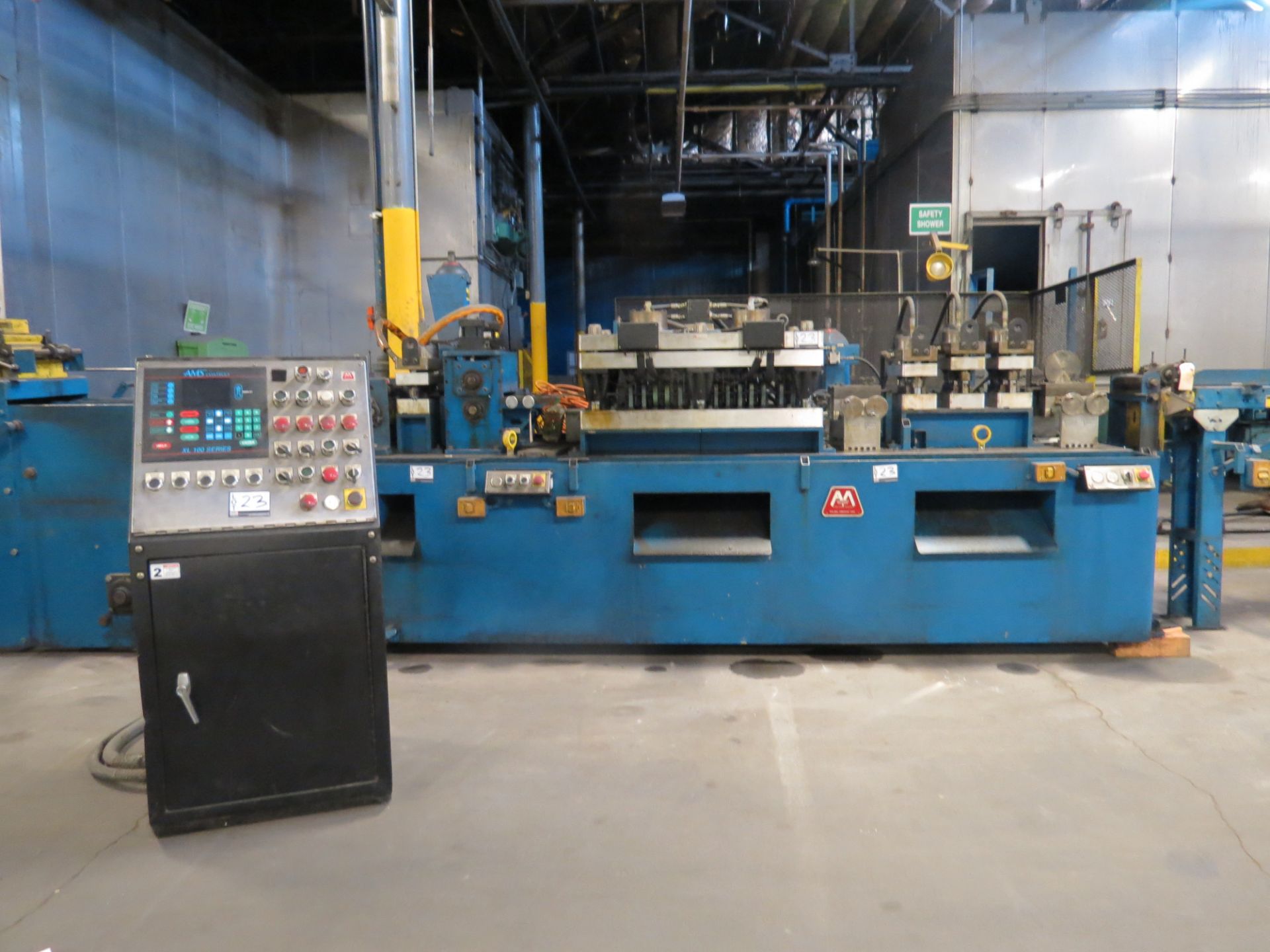 AMS Material Straightener with hyd shear & punches, XL 100 Controls - Image 3 of 7