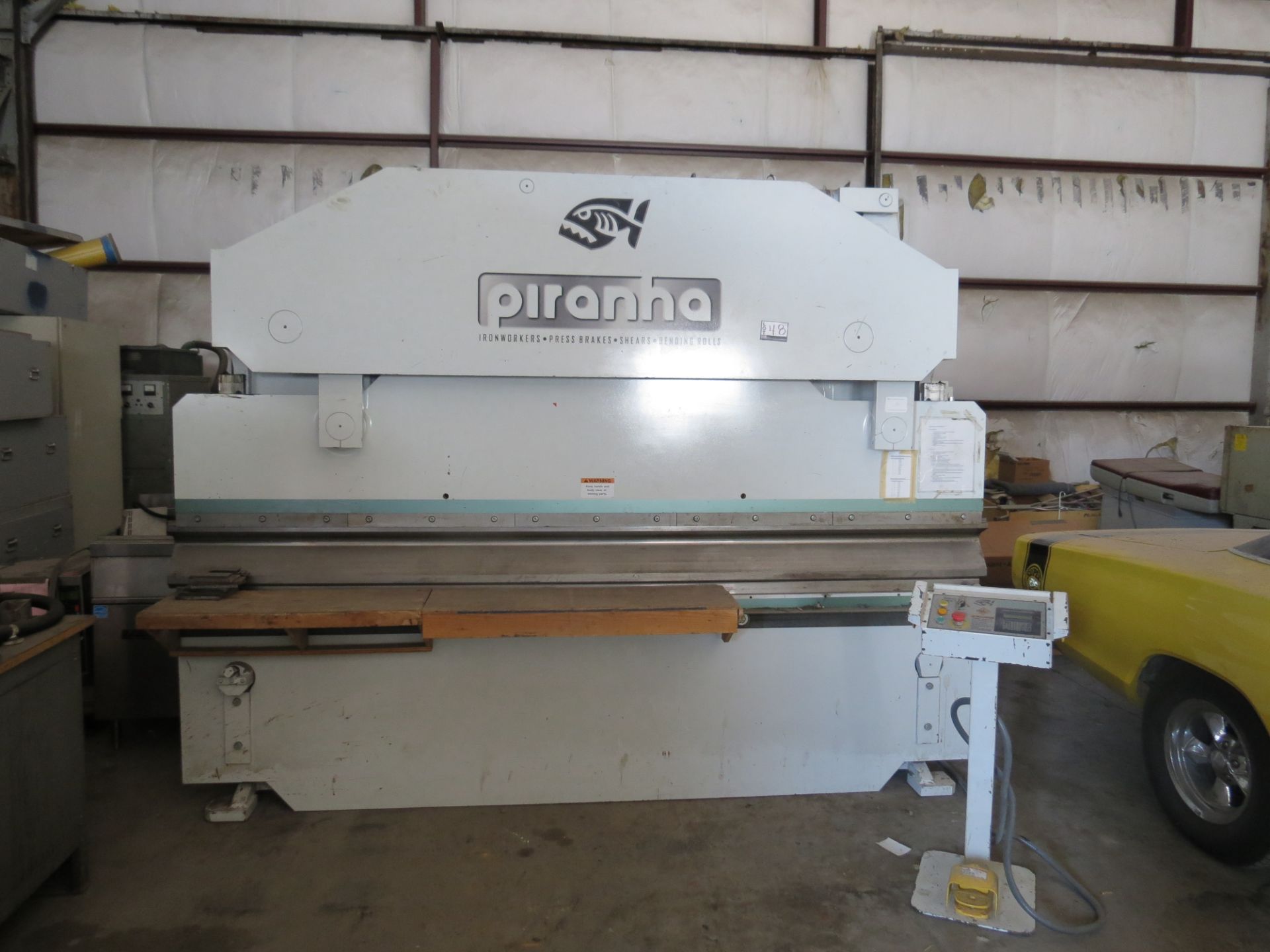 Piranha 1206 12 FT Hydraulic Press Brake, W/ Piranha Genarations-2 Controls, Back Gages, s/n 9510 - Image 2 of 8