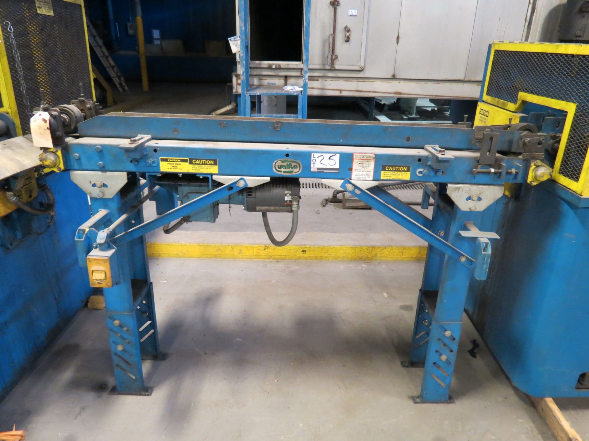 Uniflo Powered Conveyor , 72" L, adj height