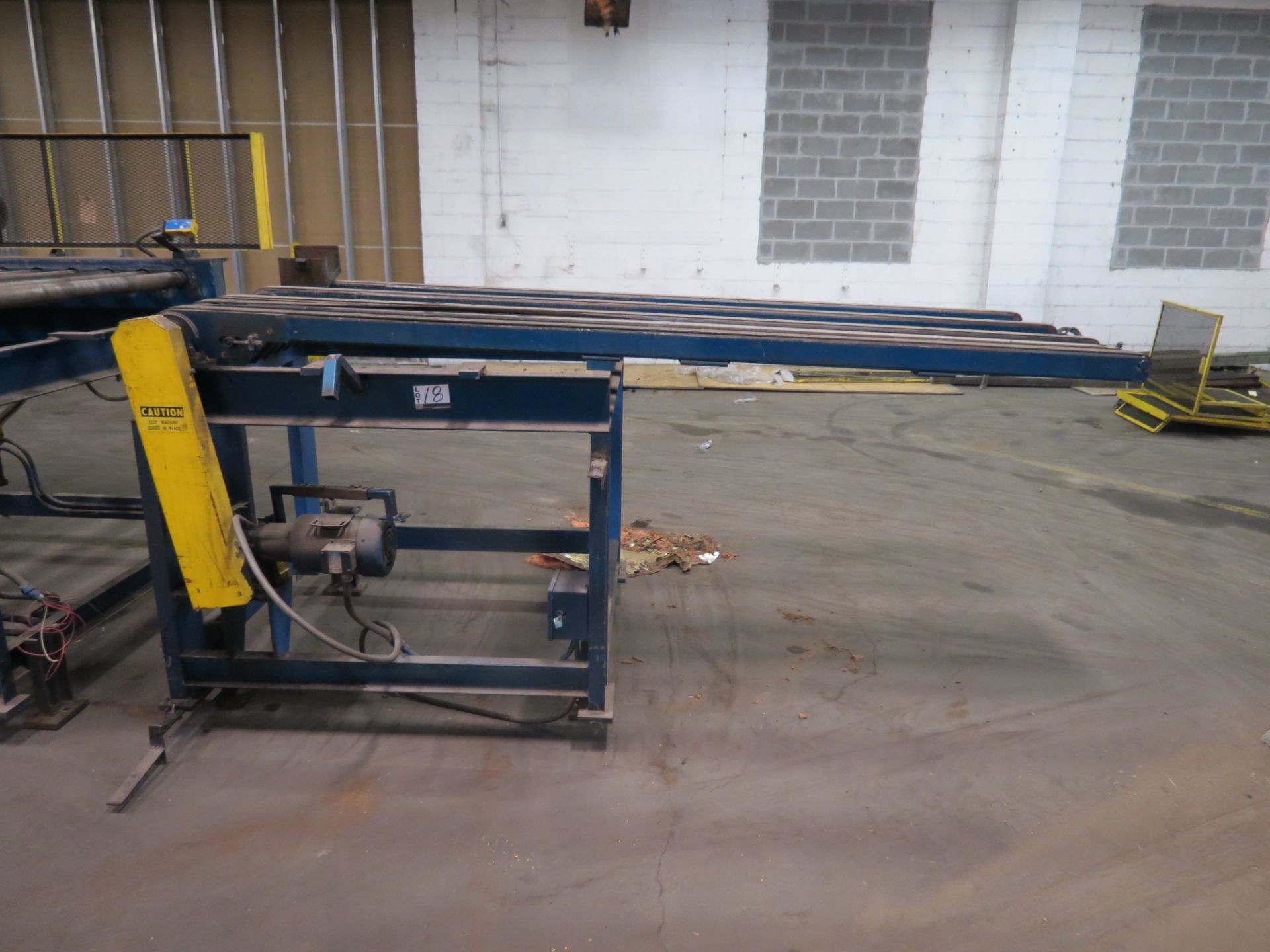 Part Conveyor and Manipulator, 40'' W x 108'' L wrok area, 5 belts, 1 HP motor