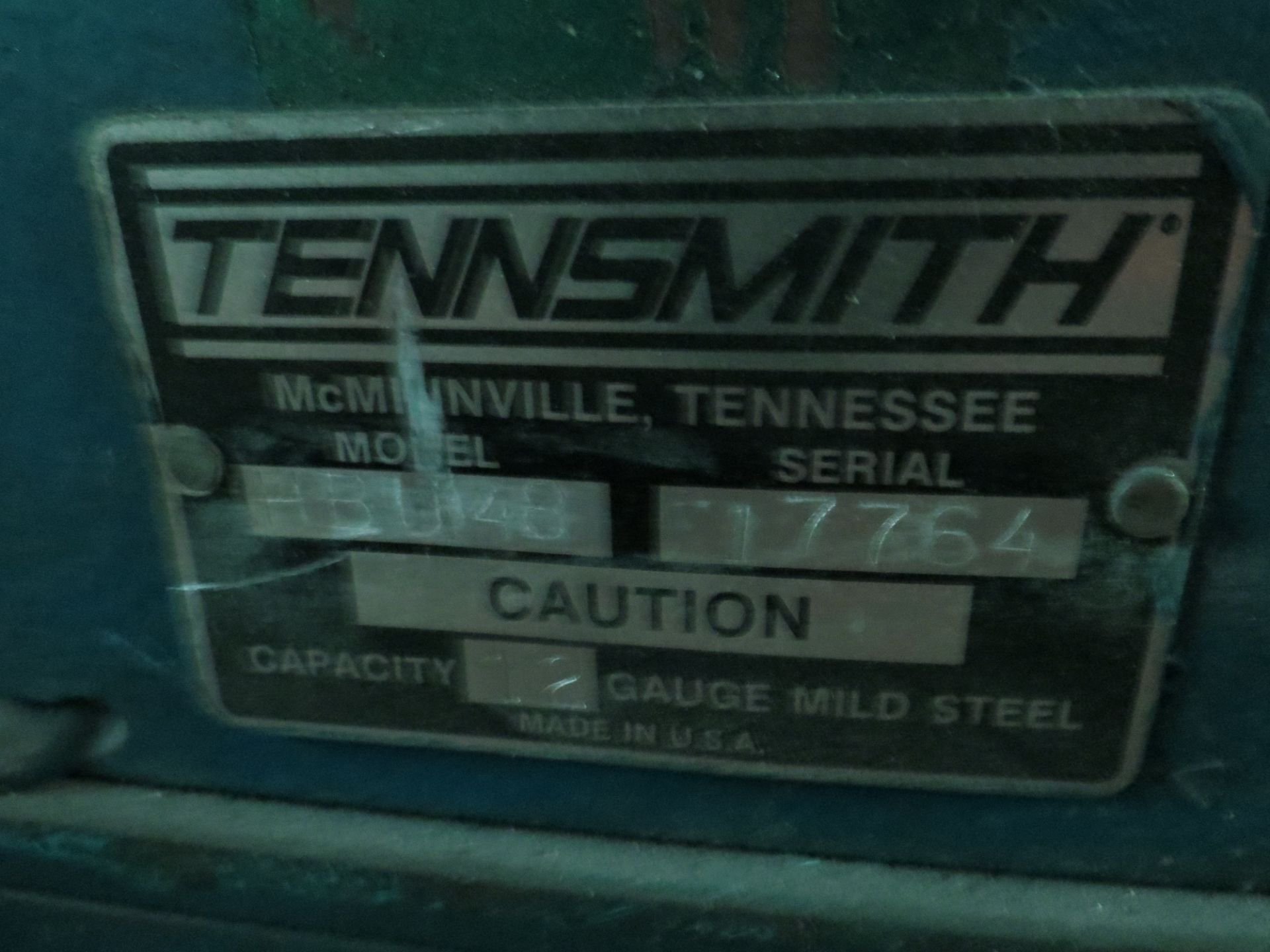 Tennsmith 48'' 12 Gage Hand Brake Model Number HBU48 Serial Number 17764 - Image 4 of 4