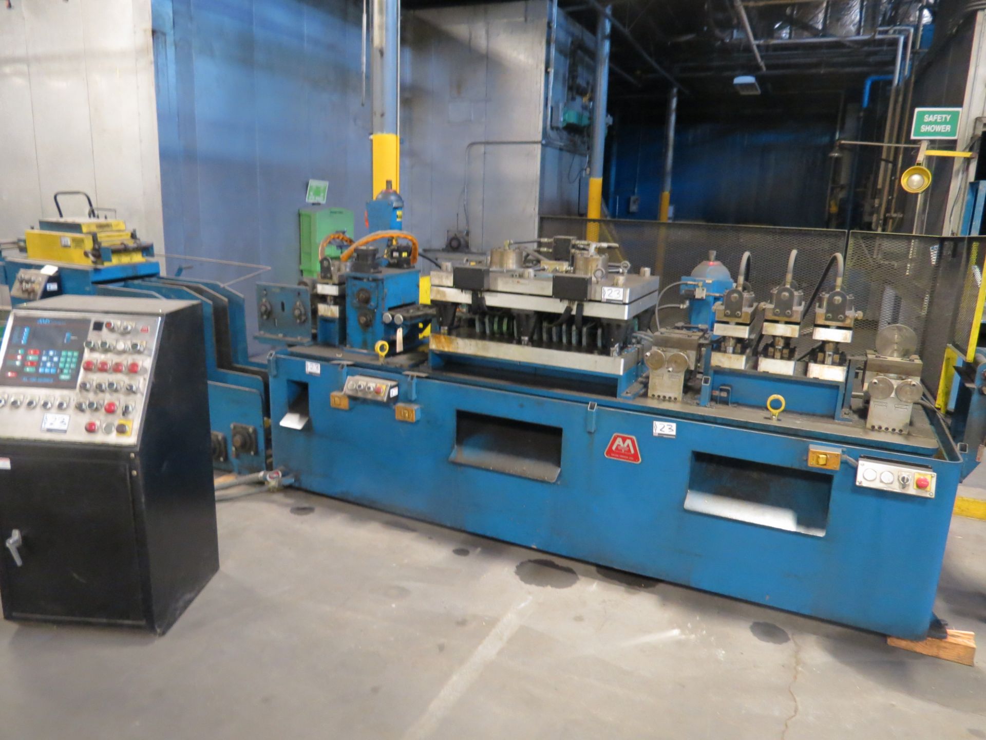AMS Material Straightener with hyd shear & punches, XL 100 Controls - Image 5 of 7