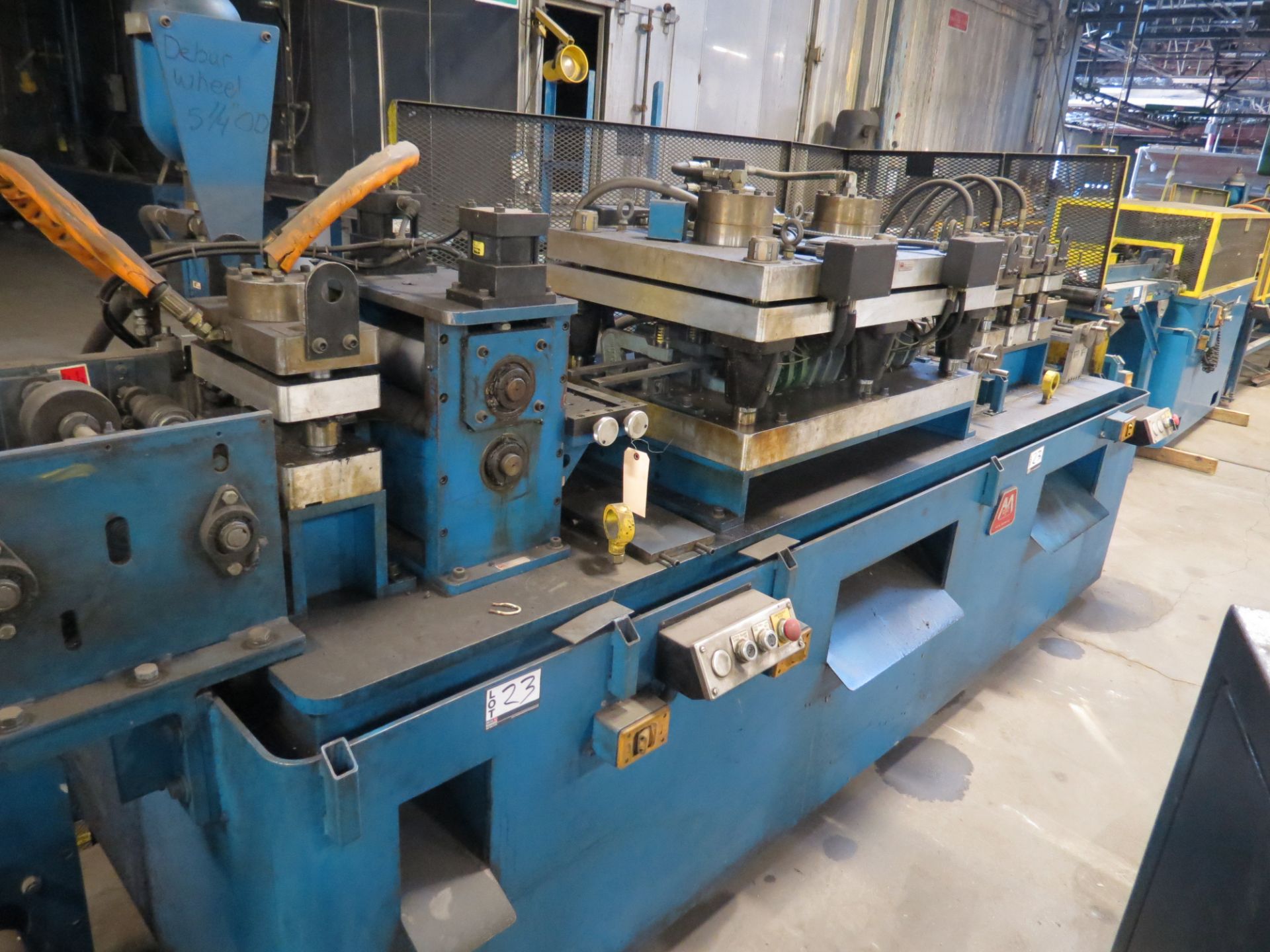 AMS Material Straightener with hyd shear & punches, XL 100 Controls - Image 6 of 7