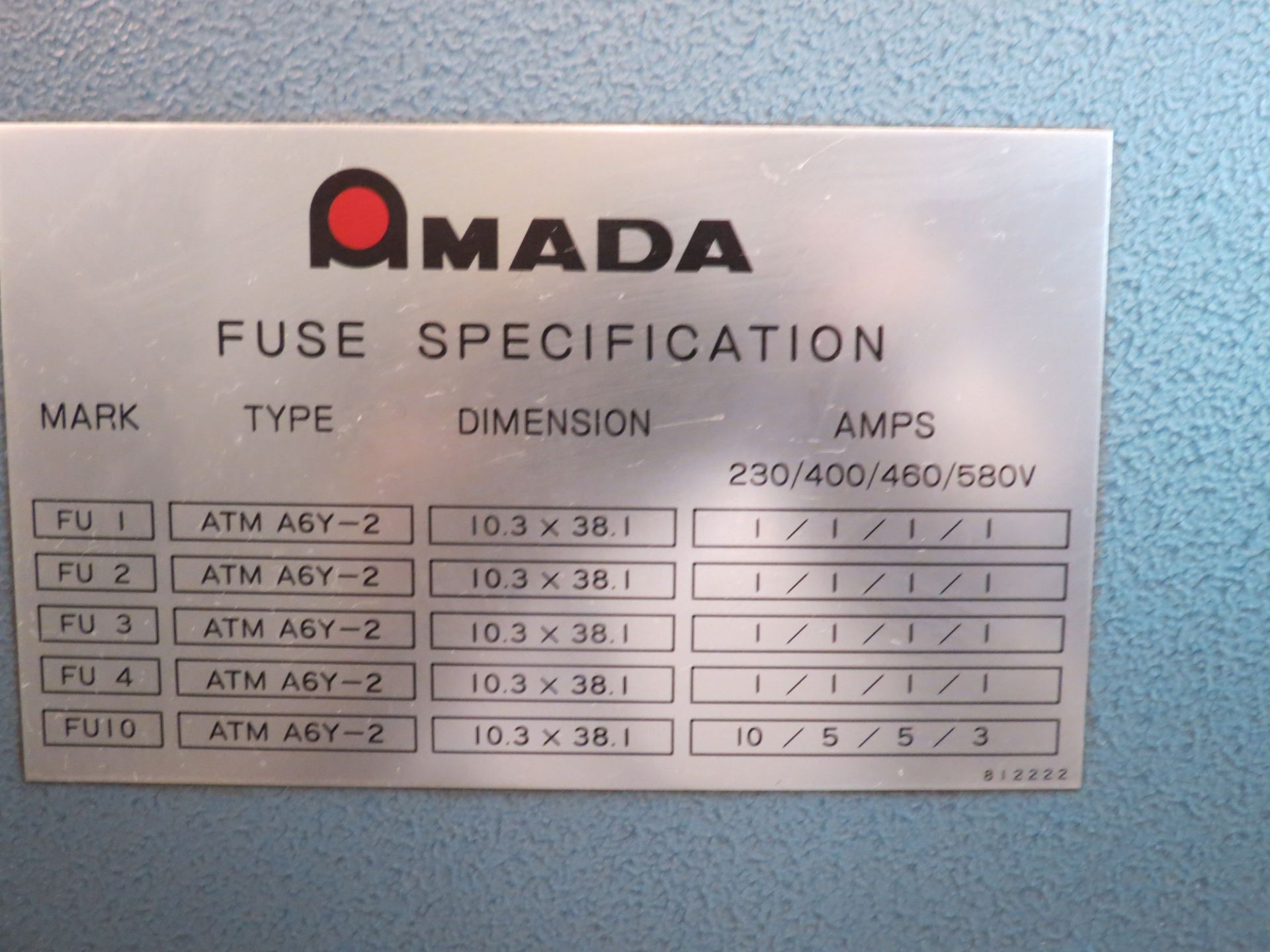 Amada Pega 244 24 Station Turret Punch 20 Ton W/ Amada 04PC Controls Serial Number - Image 10 of 11