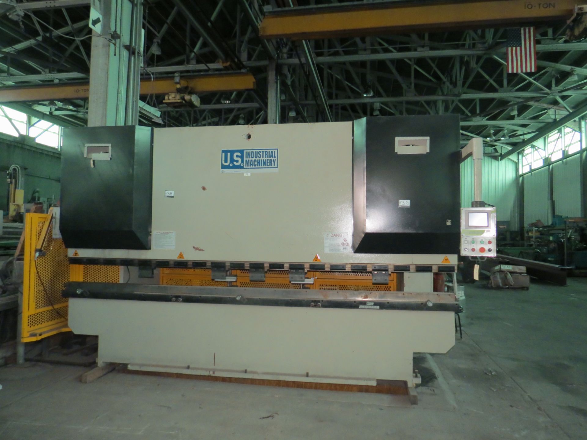 U-S Industrial Machinery 12 FT 155 Ton Hydraulic Press Brake w/ Back Gages w/ Light Curtains