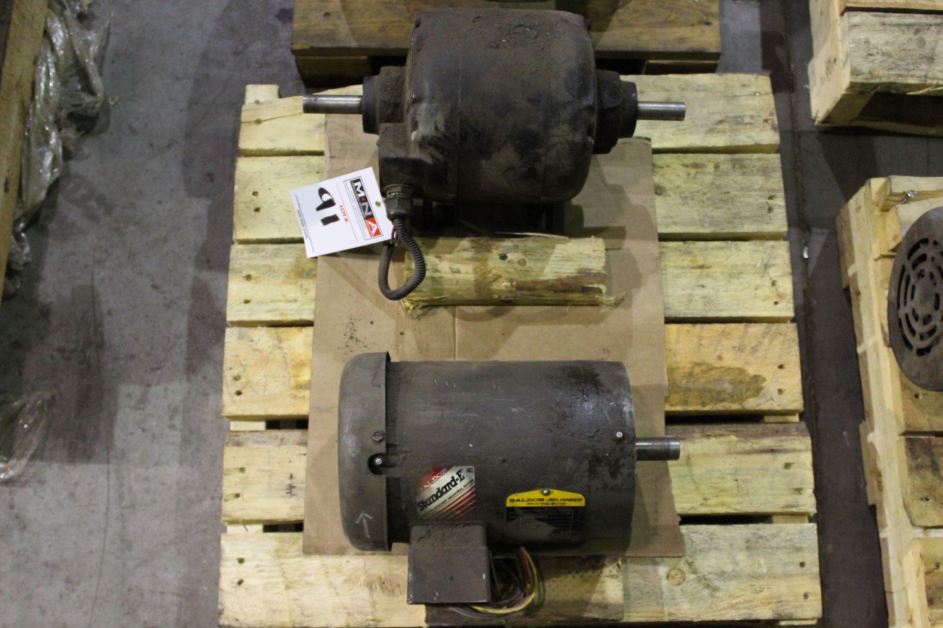 GENERAL ELECTRIC 1/2 HP MOTOR 5K63AC3055B, BALDOR 1 HP MOTOR 35A003T589H2 S/N F0707233883 - Image 3 of 8