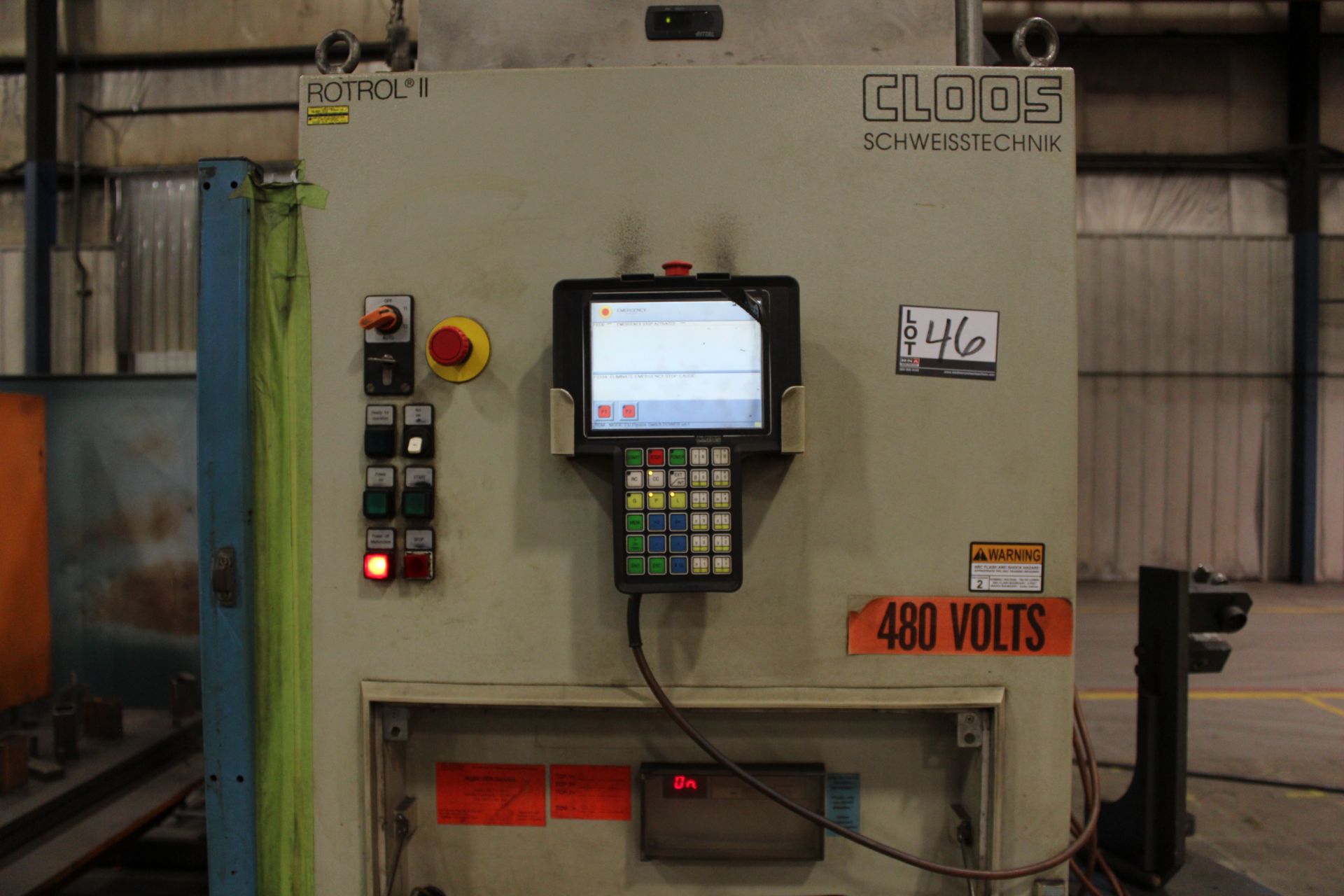 CLOOS ROMAT 320 ROBOTIC WELDING CELL NEW 2002 WITH SAFTEY SENSORS S/N 8363201 - Image 9 of 11