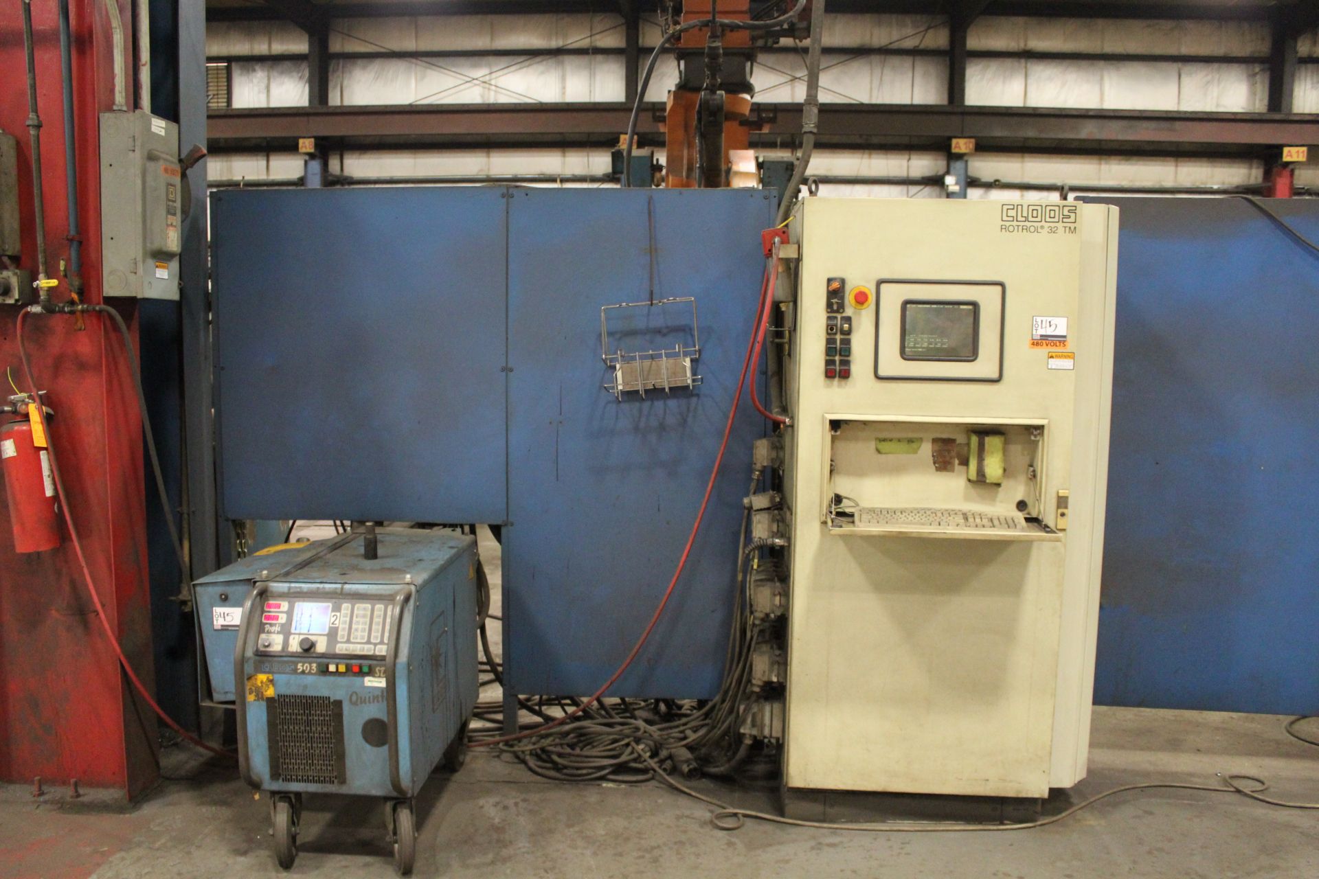 CLOOS ROMAT 310 ROBOTIC WELDING CELL NEW 2000 WITH SAFETY SENSORS S/N 7812285 - Image 9 of 14