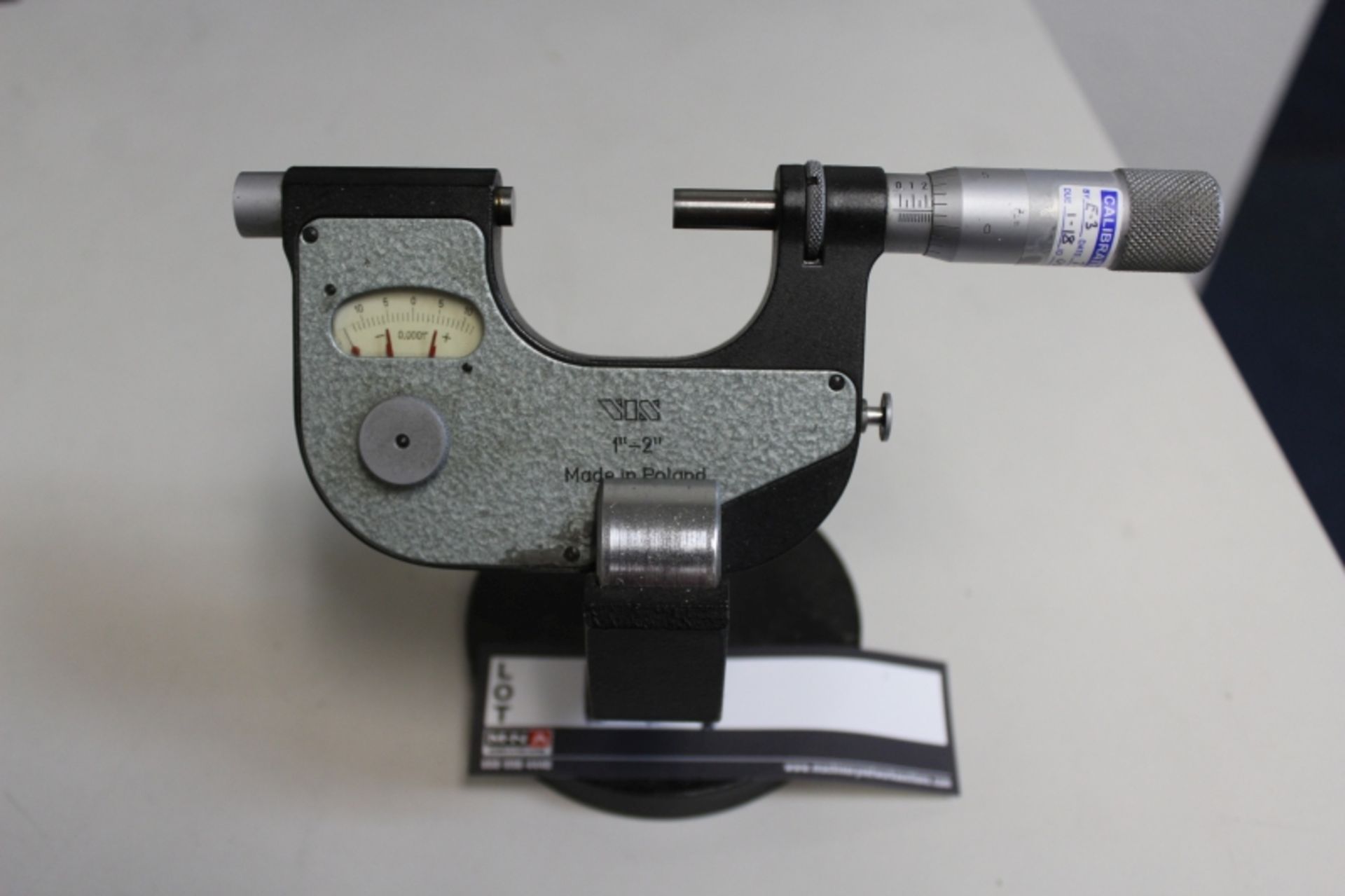 Vis 1" - 2" Indicating Micrometer