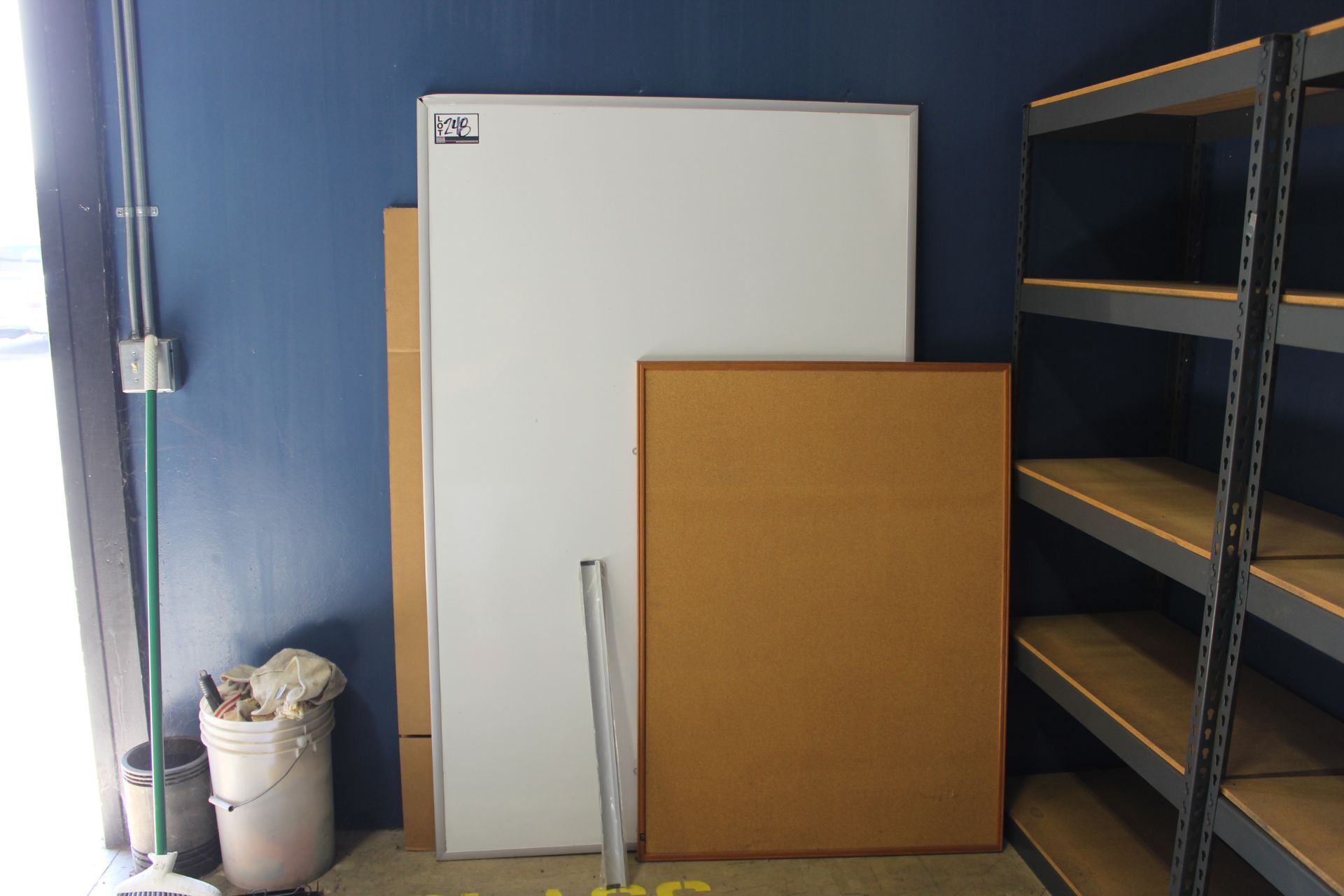 Large Whiteboard and Pushpin Board