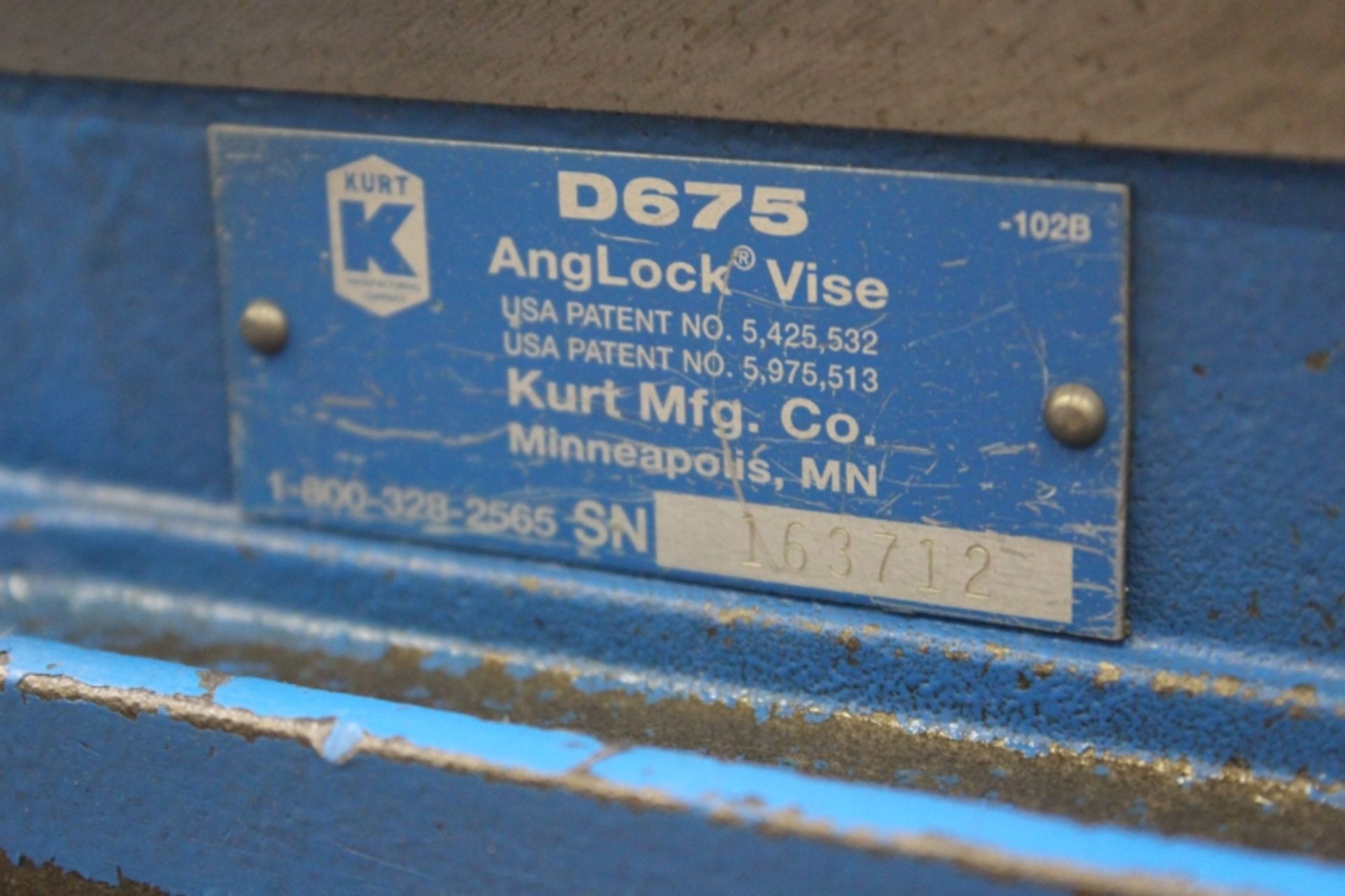 Kurt 6'' D- 675 Mill Vise S/N 163712 - Image 4 of 4