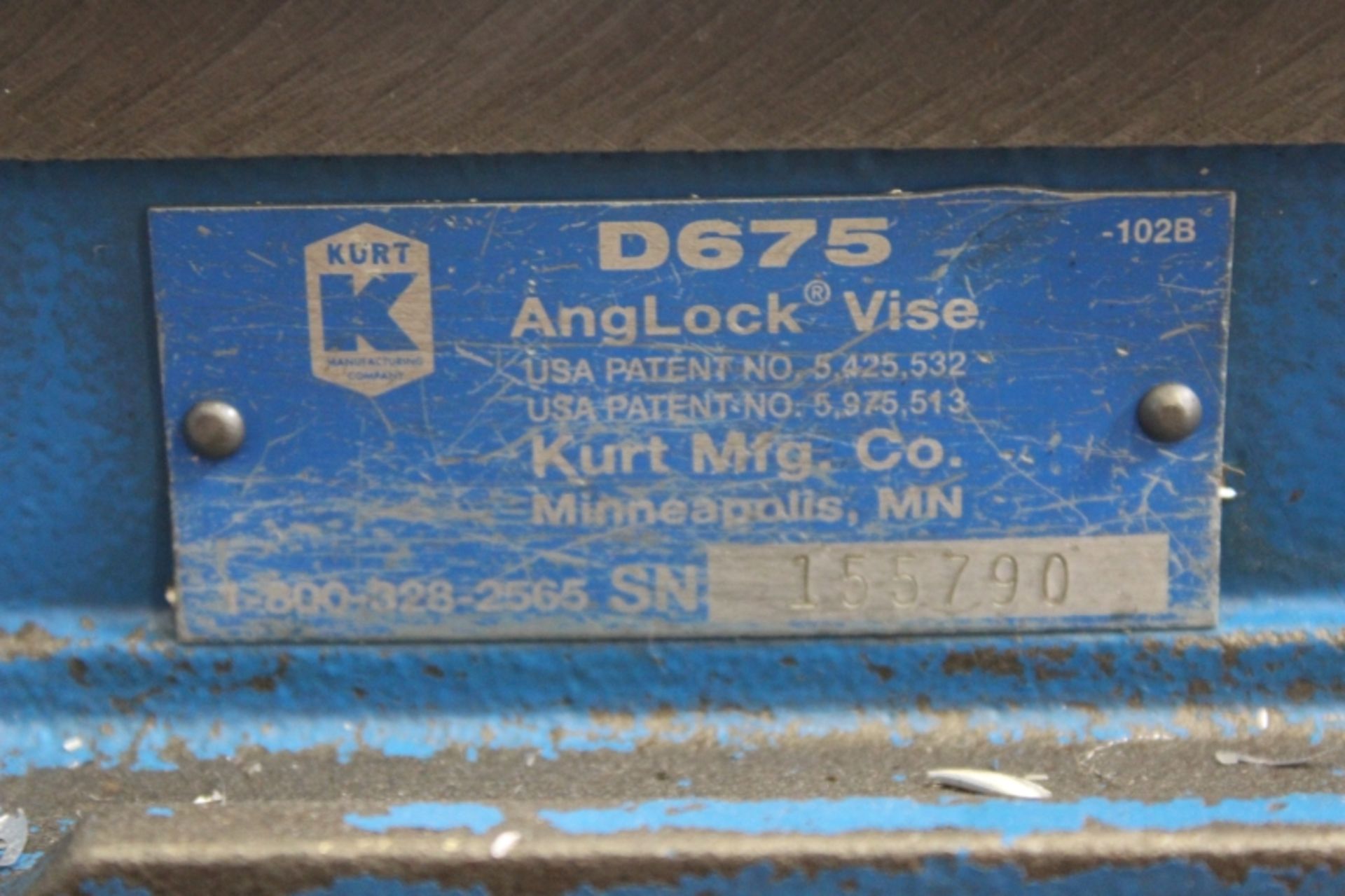 Kurt 6'' D-675 Mill Vise S/N 155790 - Image 3 of 3