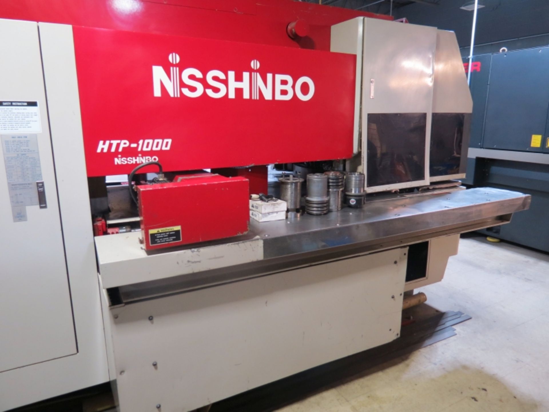 Nisshinbo CNC Turret Punch, , HTP-1000, , 22 Ton, 37 Tools 48.6'' X x 39.37'' Y, s/n HTT-96051 - Image 7 of 11