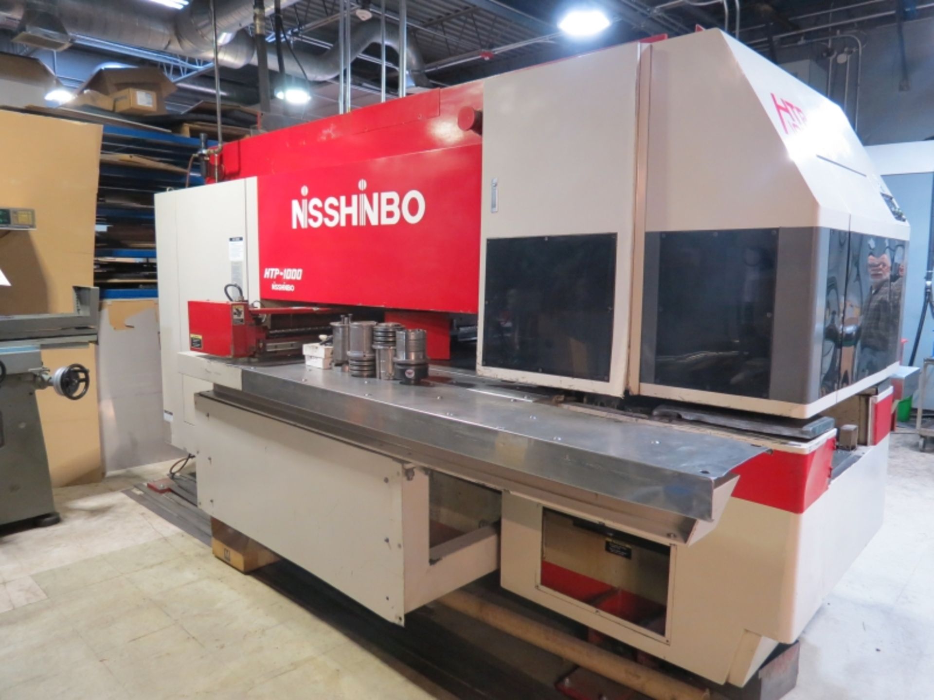 Nisshinbo CNC Turret Punch, , HTP-1000, , 22 Ton, 37 Tools 48.6'' X x 39.37'' Y, s/n HTT-96051 - Image 6 of 11