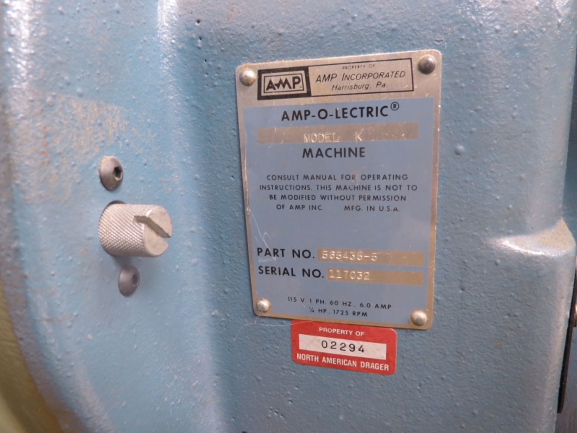 A M P AMP-O- LECTRIC K s/n 117032 Crimper - Image 3 of 4