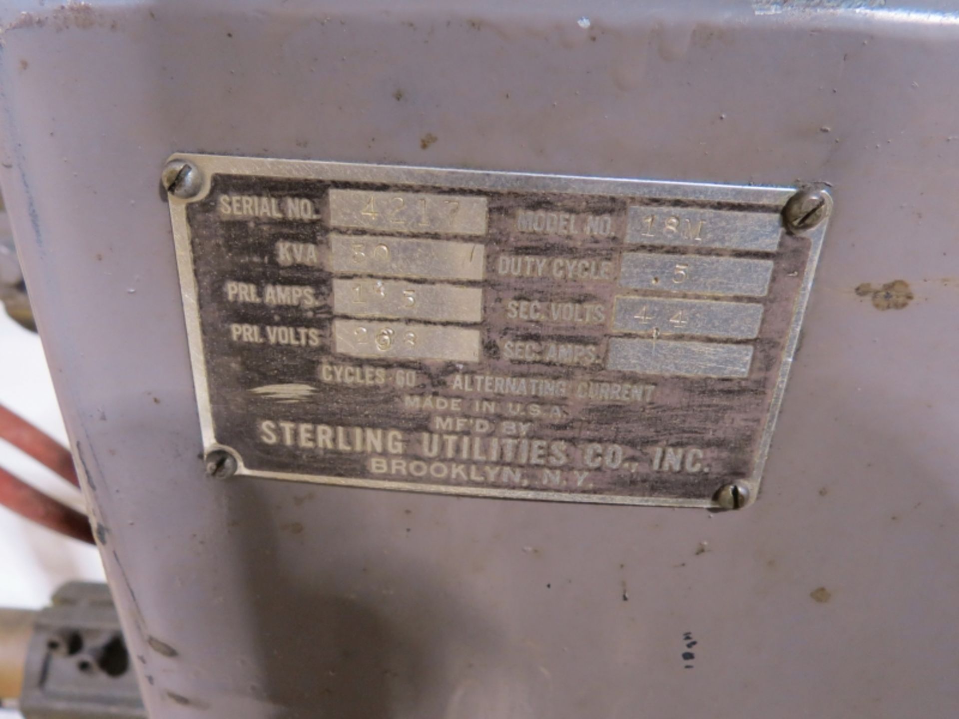 Sterling 30 KVA Spot Welder 18 M - Image 4 of 4