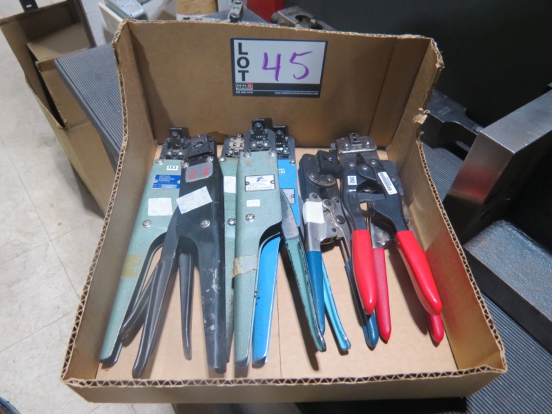 Assorted FCI - Du Pont Wire Crimpers