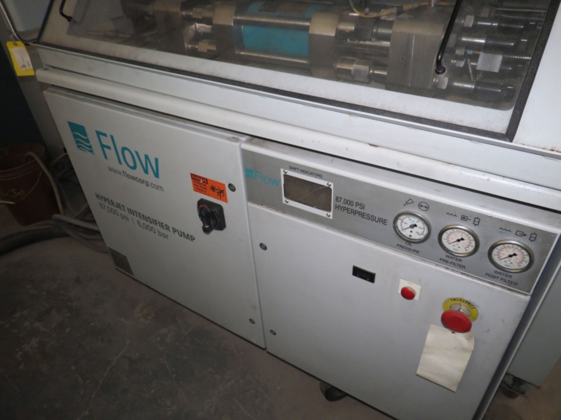 Flow Mach 3 Water Jet, 4’ x 8’ table, Dynamic head, 87K PSI intensifier, New 2011 - Image 6 of 11