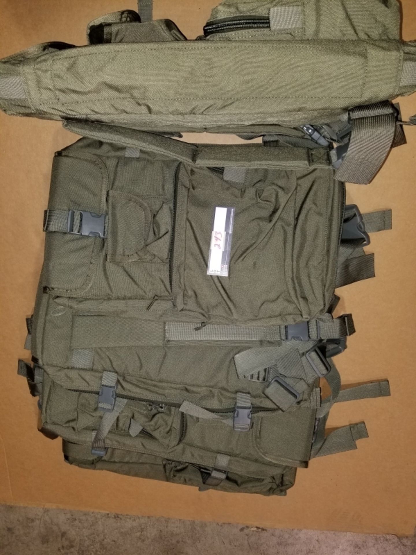 Military backpack made from heavy duty mil spec fabric. Dim: 12X21X7