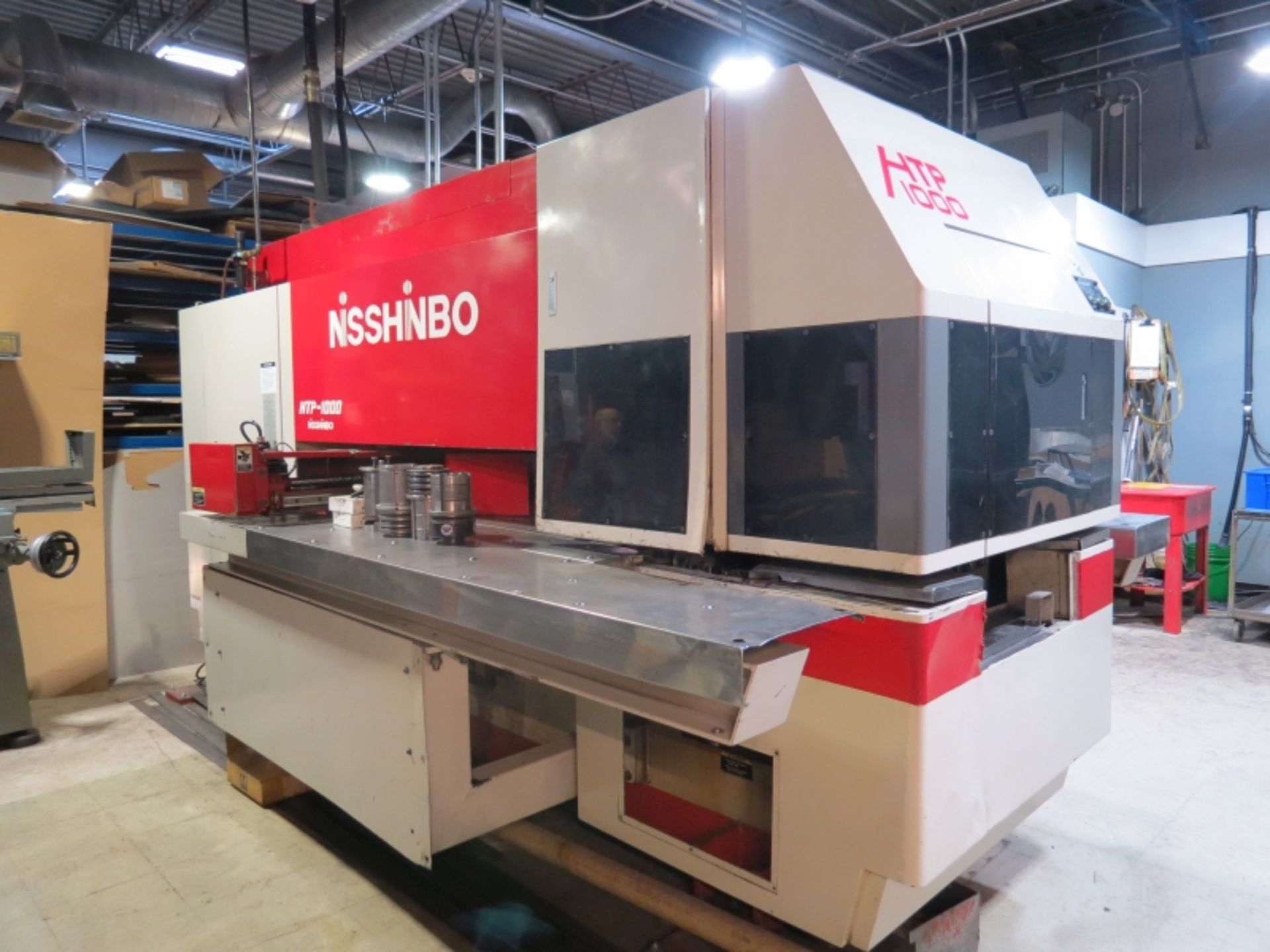 Nisshinbo CNC Turret Punch, , HTP-1000, , 22 Ton, 37 Tools 48.6'' X x 39.37'' Y, s/n HTT-96051 - Image 4 of 11