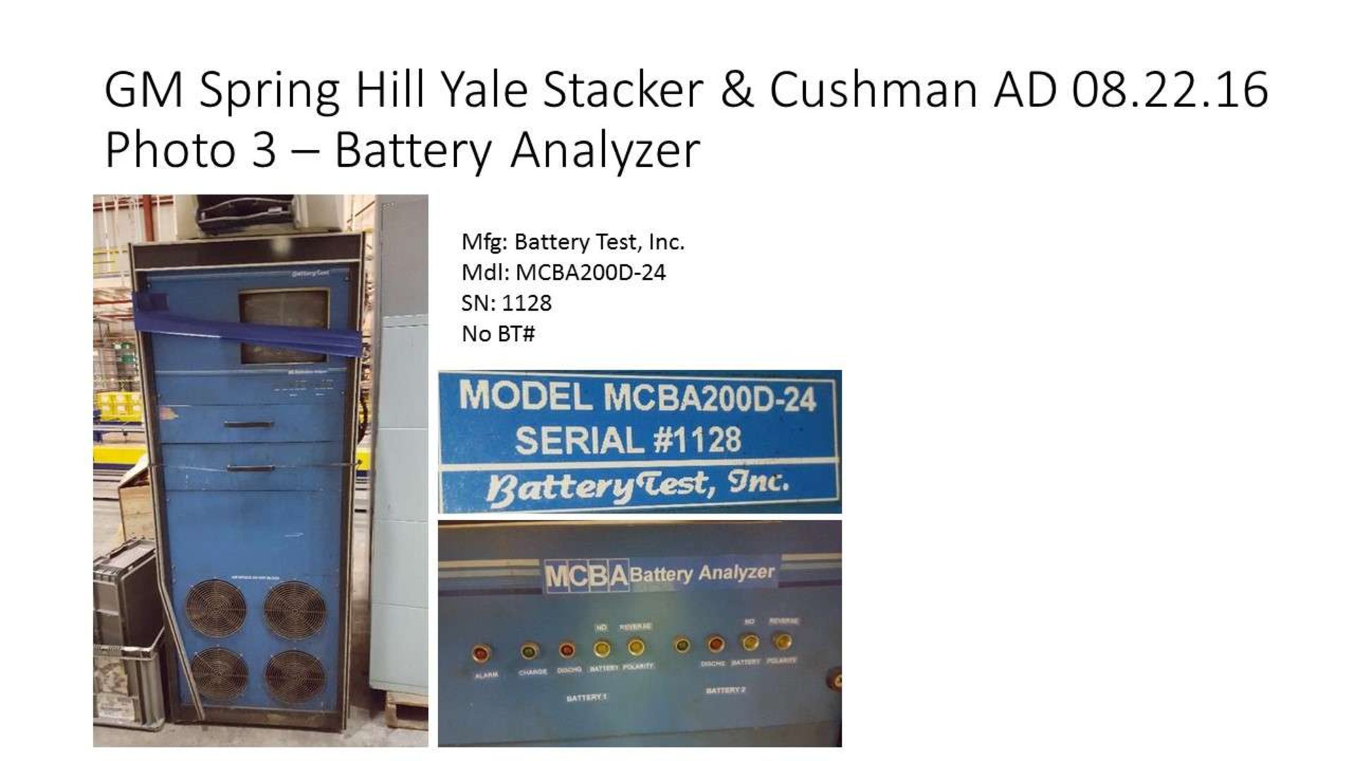 Battery Test Inc MCBA200D-24 Battery Analyzer