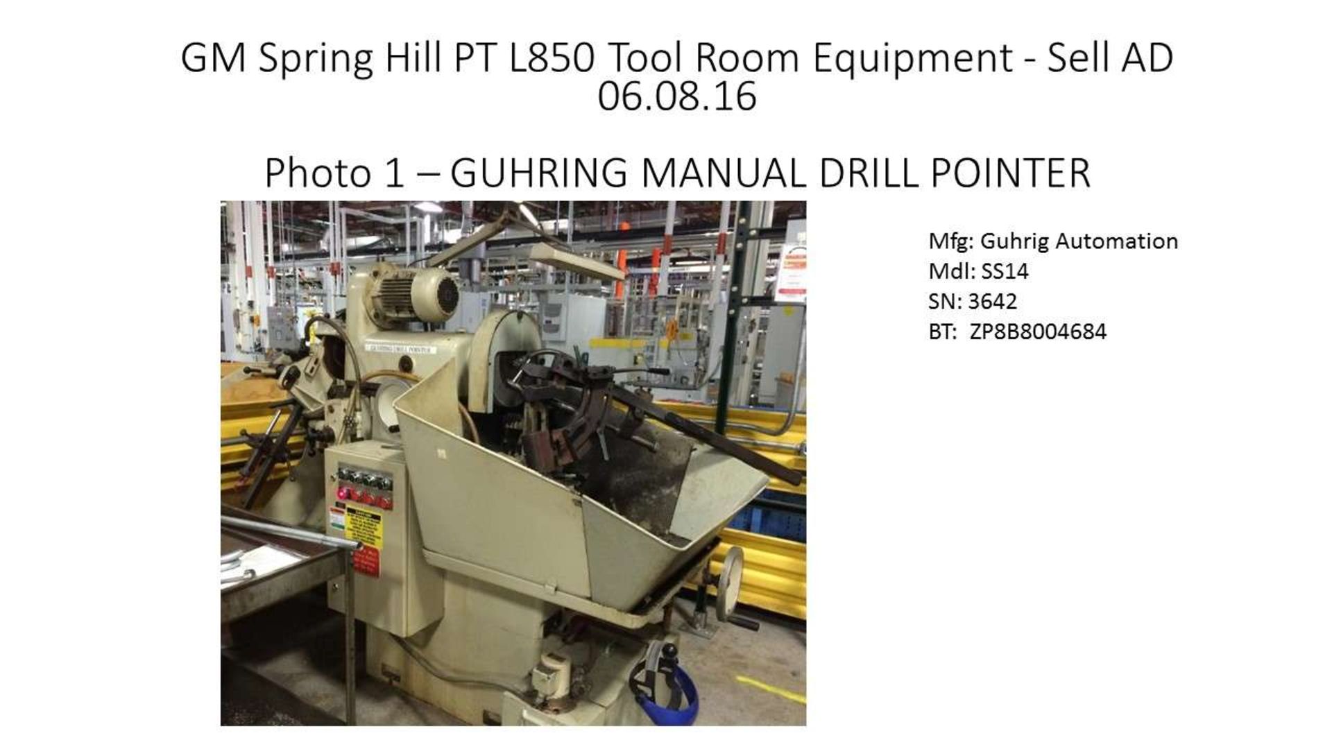 Guhrig Automation SS14 Guhrig Manual Drill Pointer