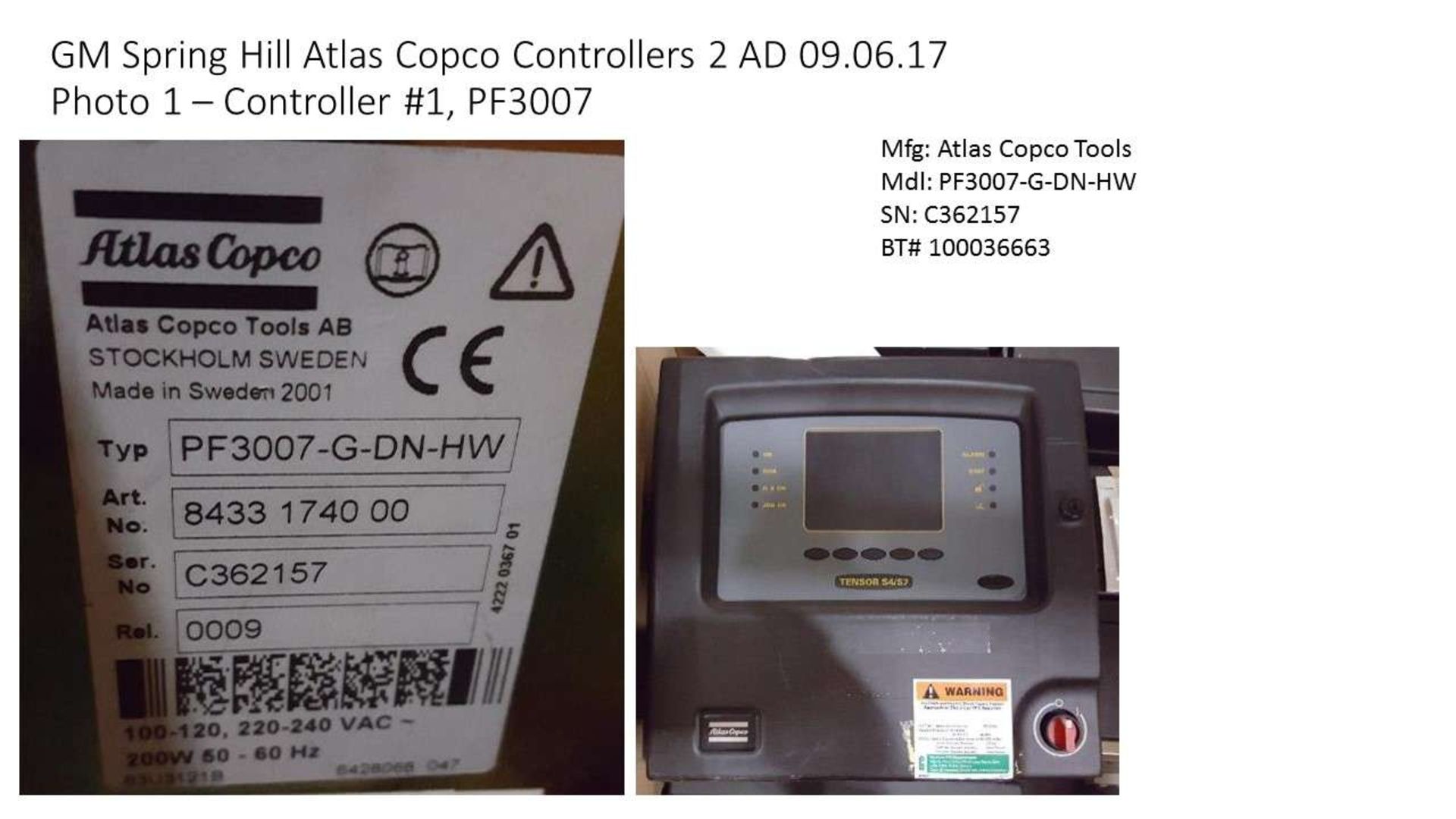 Atlas Copco Lot of (33) Controllers